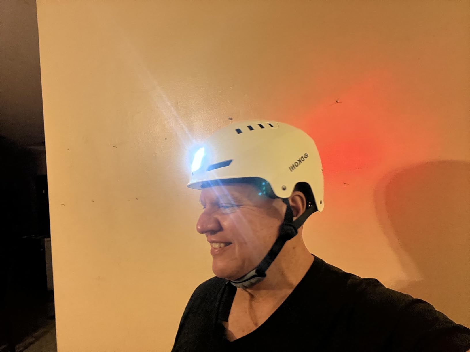 DKONI Bike Helmet with LED Lights Bicycle Helmets Commuter Cycling Helmet USB Rechargeable Front & Back LED Light Helmet for Adult Men Women customer photo 2
