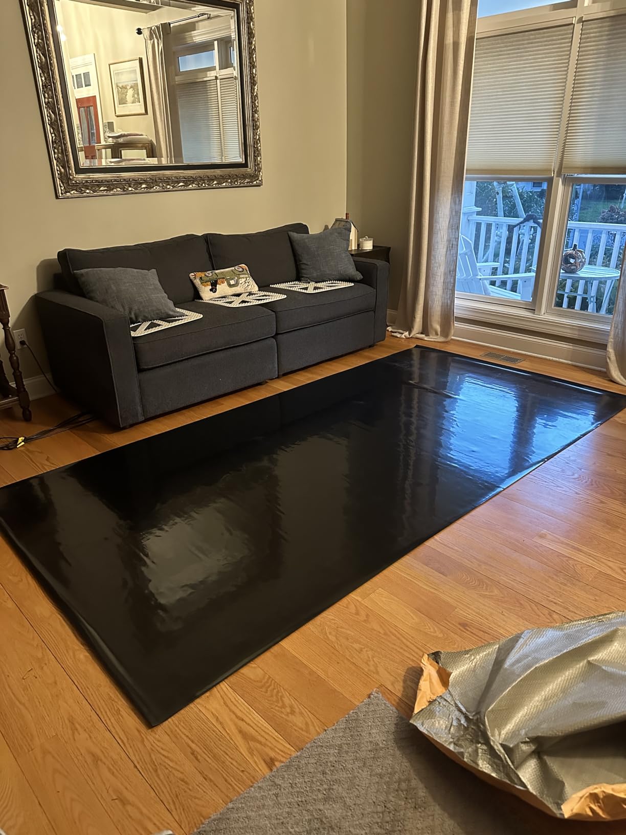 ProStep by FlooringInc Reversible Marley Dance Floor Roll, Portable Roll Out Vinyl Dance Flooring for Ballet, Jazz, Modern, Home Studio Practice, 1.2mm Thick customer photo 2
