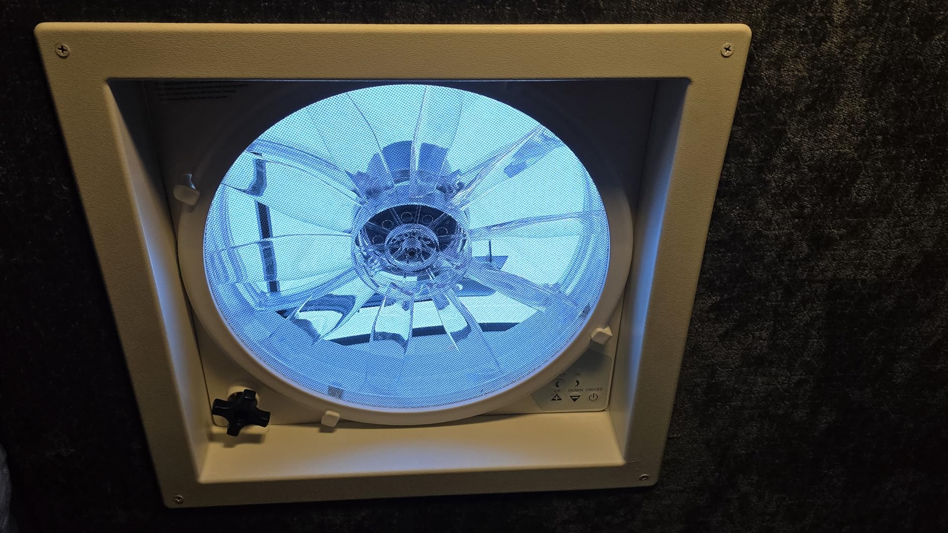 Build-in Rain Shield Rv Roof Vent Fan 14x14 RV Ventilation Fan with Remote Control, 12V Ceiling Exhaust Fan for Trailer, Camper (NO Thermostat) customer photo 2