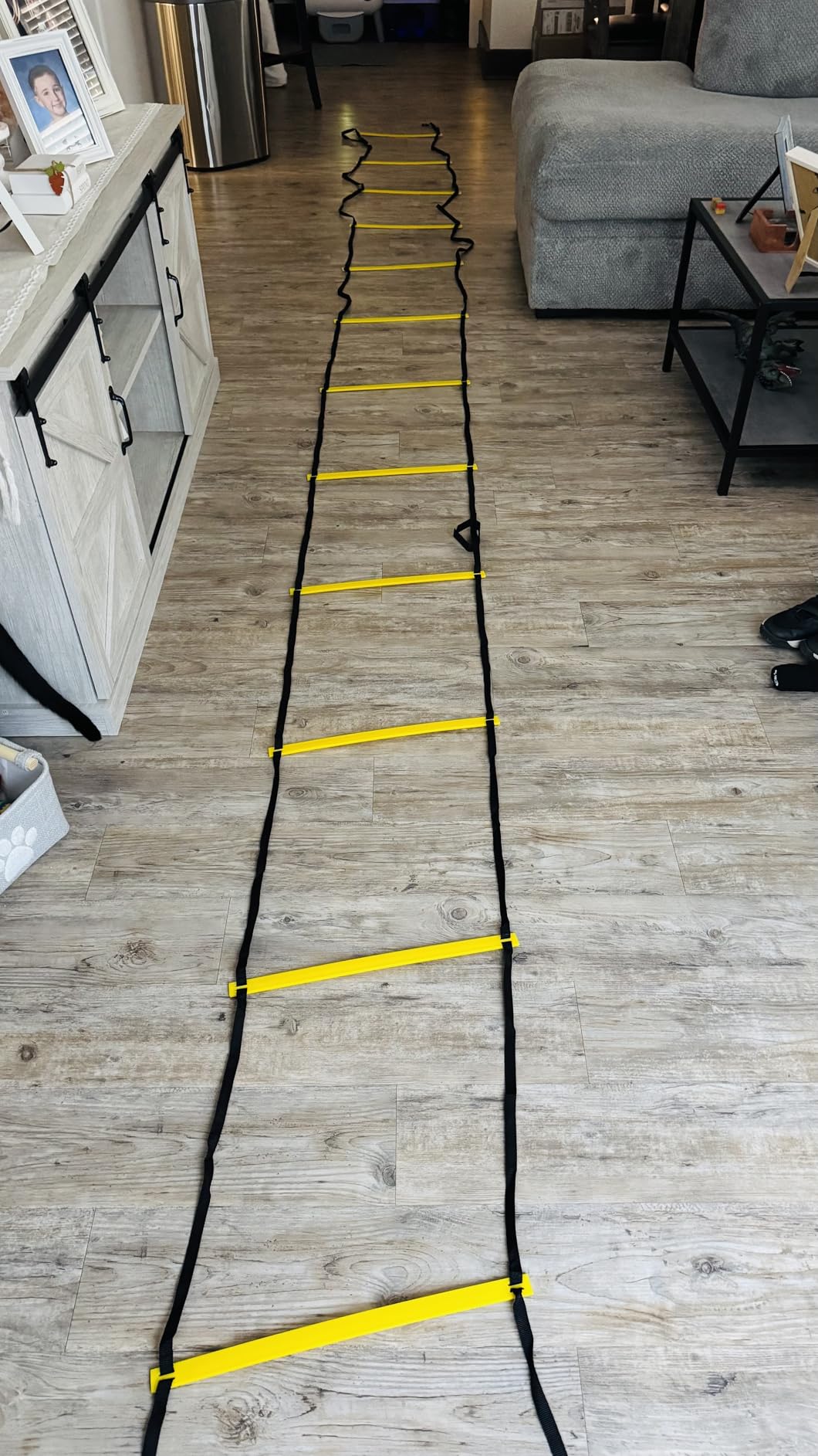 GHB Pro Agility Ladder Agility Training Ladder Speed 12 Rung 20ft with Carrying Bag (2 Pack) customer photo 1