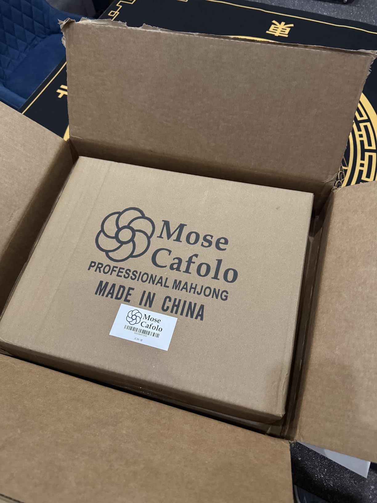 Mose Cafolo Professional Chinese Mahjong Game Set 146 Numbered Large Size Tiles with Carrying Travel Case, Complete Mahjong Tiles Set customer photo 1