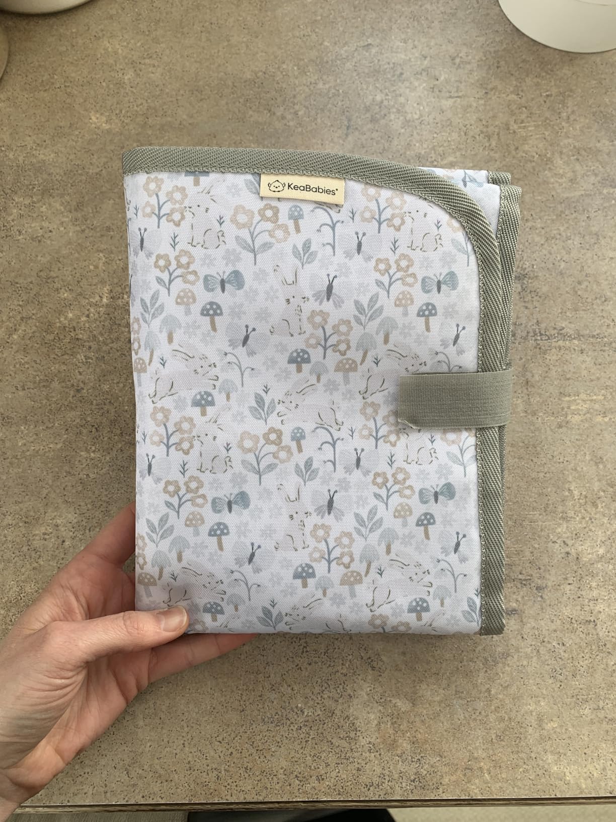 KeaBabies Portable Diaper Changing Pad, Easy Wipe Clean - Foldable Waterproof Baby Changing Mat for Diaper Bag, Compact, Lightweight, 25x13 Newborn, Infant, Baby Changer Travel Essential (Rainbow) customer photo 2