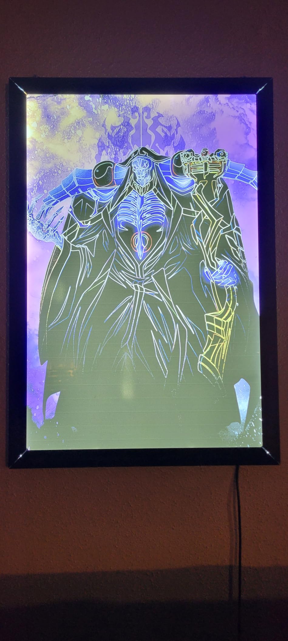HKSIGN 16X24 Inch Black LED Backlit Poster Frames for Movie Poster Display with Home Decor Picture Frame, Wall Arts Aluminum Lighting Photo Frames Advertising Display customer photo 1
