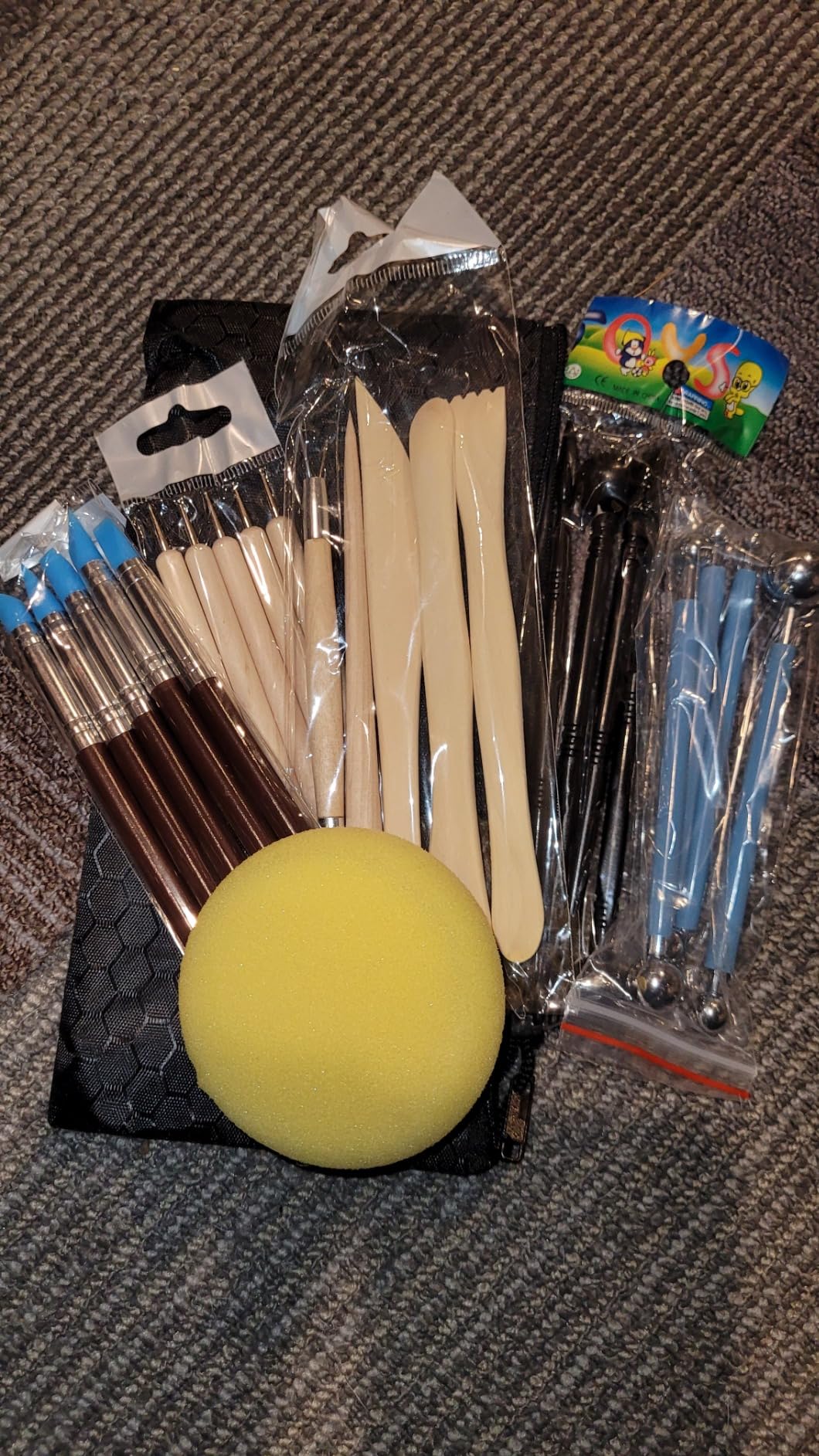 Clay Tools for Pottery Ceramic Sculpting, Yagugu 25Pcs Basic Wood Ceramics Carving Polymer Clay Tool Supplies kit Accessories for Adults and Artists Modeling Shaping Building for Art&Craft customer photo 2