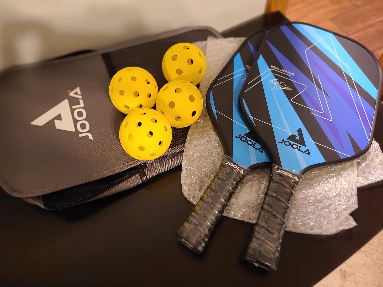 JOOLA Pickleball Paddles Set of 2 - Multiple Colors - Reinforced Fiberglass Surface - Lightweight, Durable, Beginner-Friendly customer photo 2