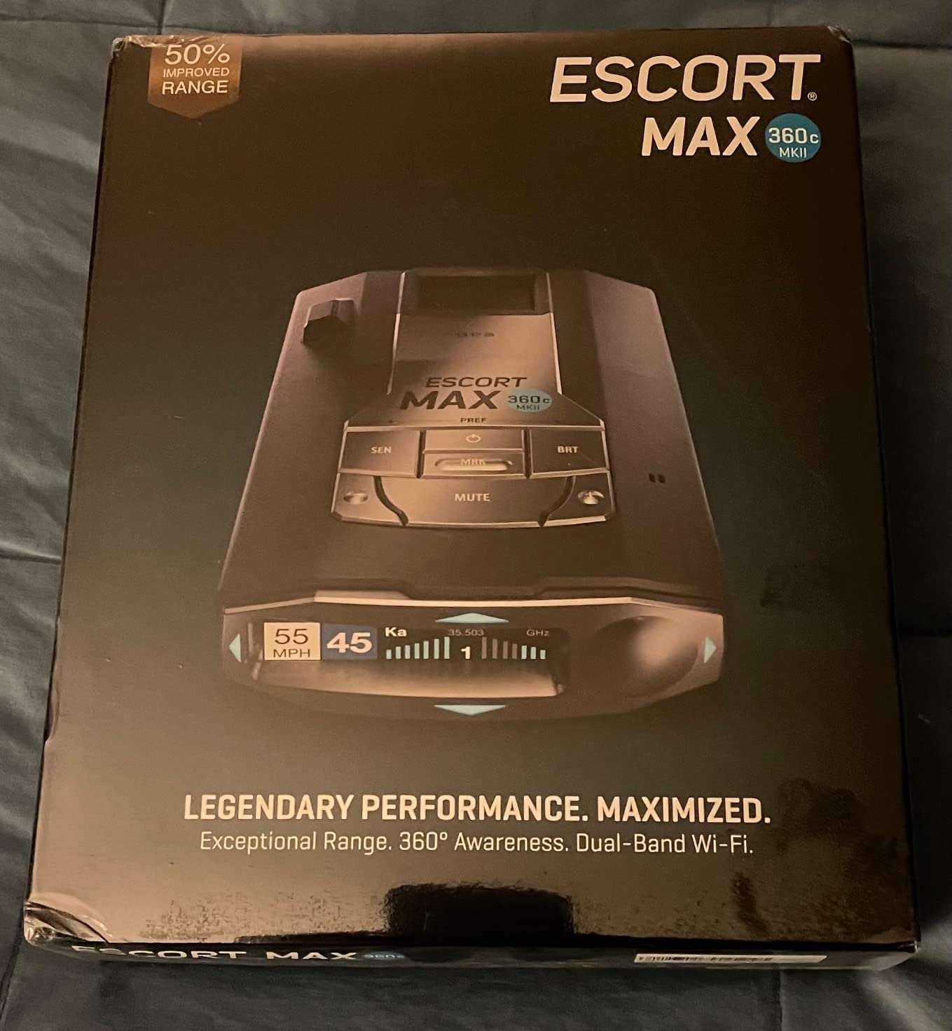 Escort MAX 360c MKII Laser Radar Detector - Dual-Band Wi-Fi and Bluetooth Enabled, 360° Directional Arrows, Exceptional Range, Shared Alerts, Apple CarPlay and Android Auto Compatible, Black customer photo 1