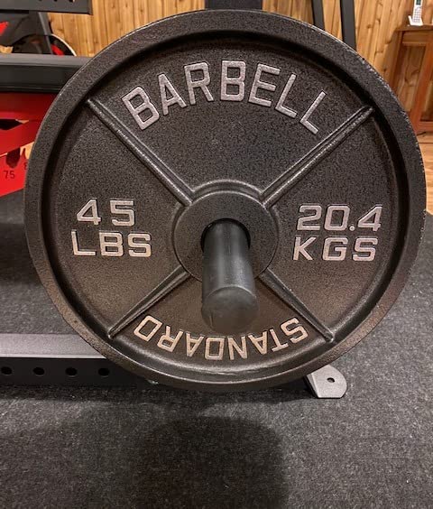 Steel Olympic Plates 355lb Set - Olympic Standard Premium Coated 2.5lb, 5lb, 10lb, 25lb, and 3x 45lb Pairs for Weight Lifting Powerlifting customer photo 1