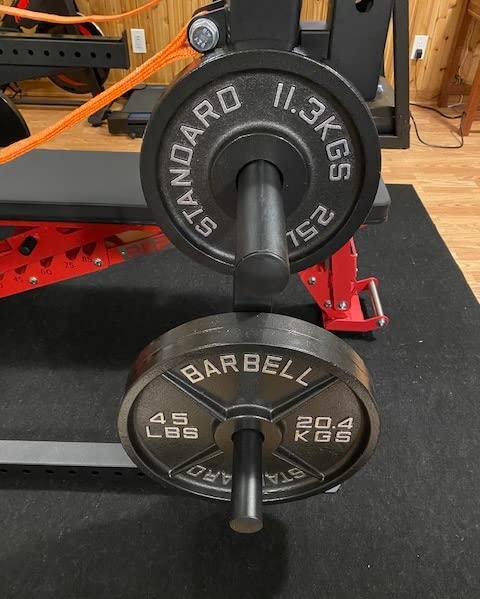 Steel Olympic Plates 355lb Set - Olympic Standard Premium Coated 2.5lb, 5lb, 10lb, 25lb, and 3x 45lb Pairs for Weight Lifting Powerlifting customer photo 2