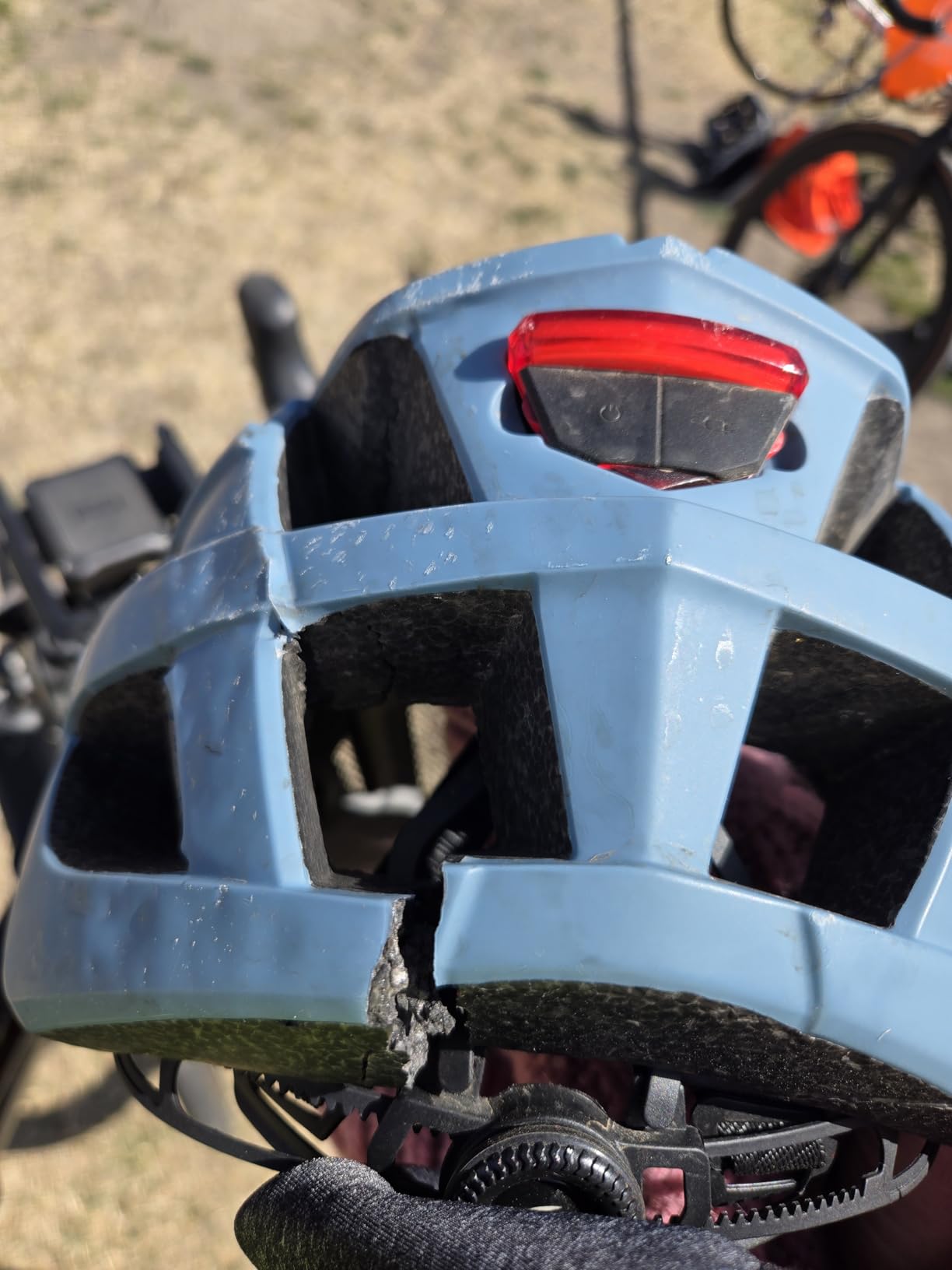 Adult Urban Bike Helmet - Adjustable Fit System & Integrated Taillight for Men Women customer photo 2