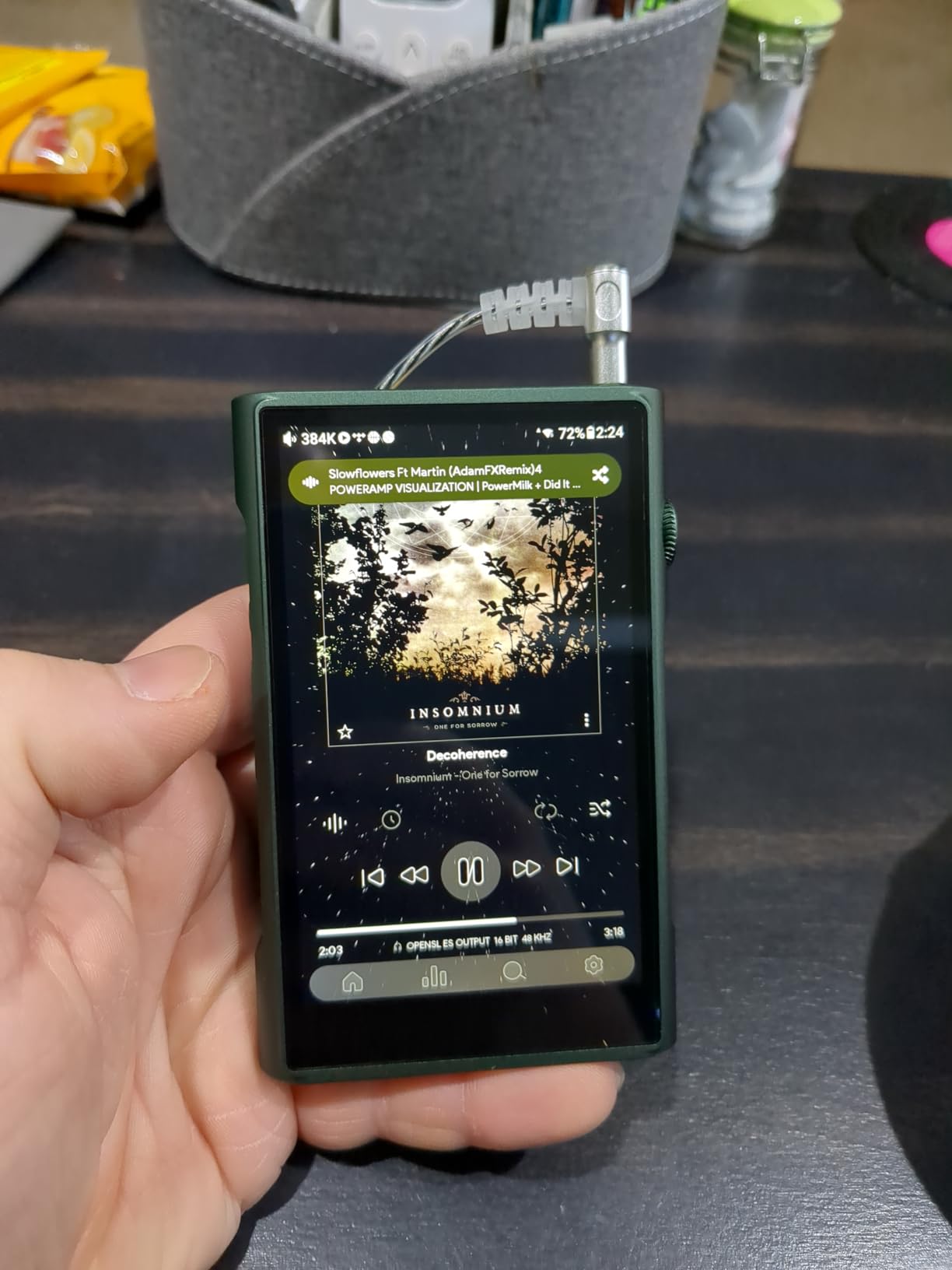 SHANLING M3 Ultra MP3/MP4 Player,Portable Hi-Res Bluetooth Audio Player,4.2inch LCD Touch Screen|MQA 16X|2.4G/5G|3500mAh| 3+32GB+2TB Scalable|Android 10|Dual ES9219C DAC/AMP|3.5mm&4.4mm Output (Green) customer photo 1