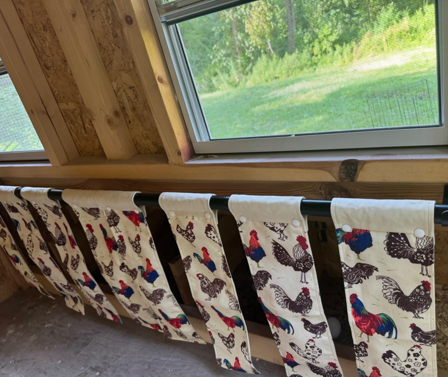 3 Chicken Nest Box Curtains with Simple Button for Chicken Breeders Nesting Boxes Coop Gifts Size 19