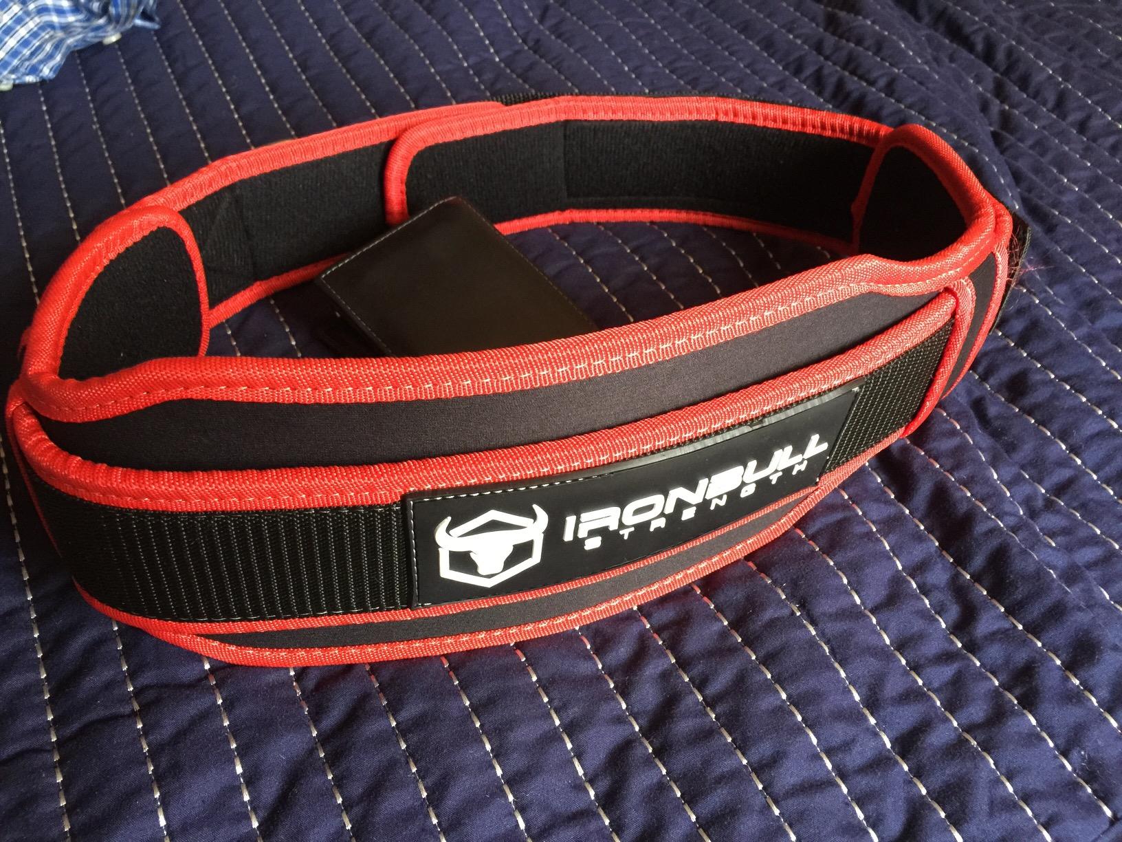 Lifting Belt for Weightlifting, Cross-Training, Olympic Lifting & Bodybuilding | Auto-Lock Padded Nylon Back Support for Squats, Deadlifts Bench Press, Gym, Workout customer photo 2