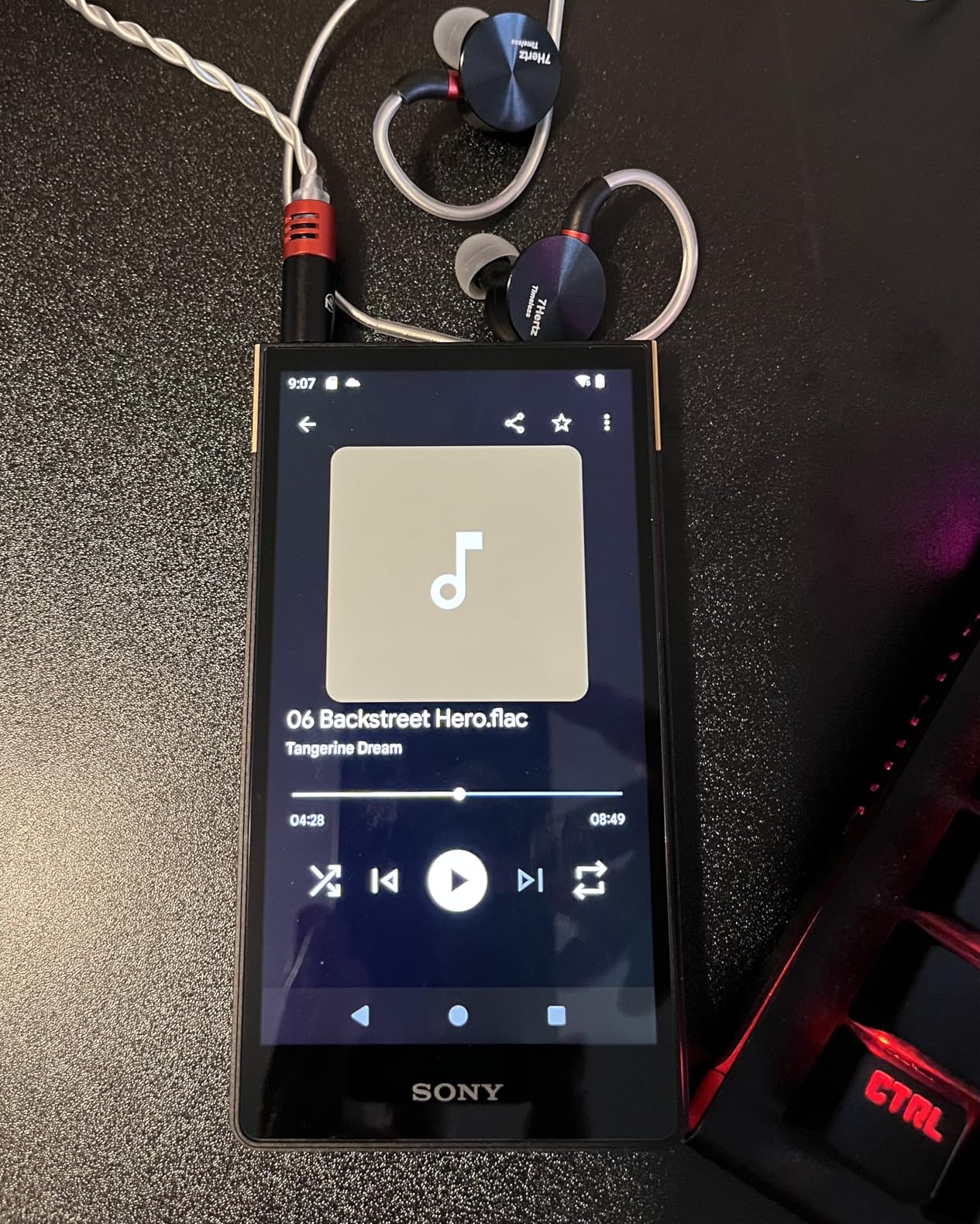 NW-ZX707 Walkman 64GB Hi-Res Portable Digital Music Player with Android, Large 5.0