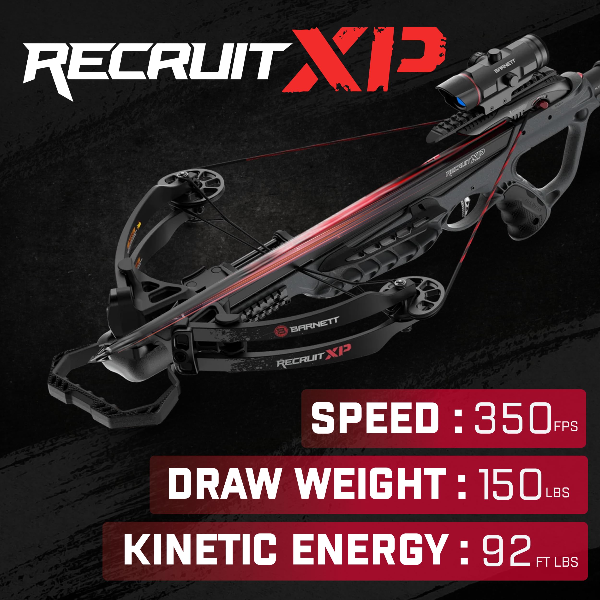 Barnett Recruit XP Crossbow Package, Compact Crossbow with 2 Arrows & 3 Dot Sight, Ideal for Hunting & Training for All Ages & Capabilities customer photo 2