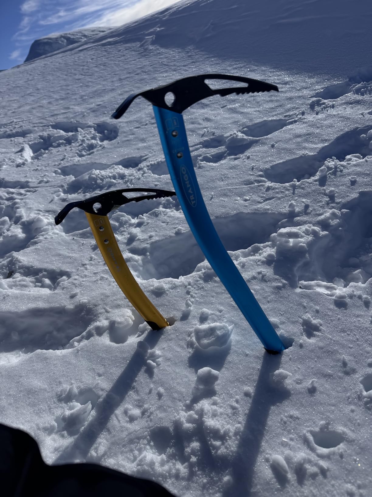 TRANGO Altum Ice Axe - Lightweight Aluminum Mountaineering Axe, Steel Pick, Plantable Shaft, Alpine Climbing customer photo 1