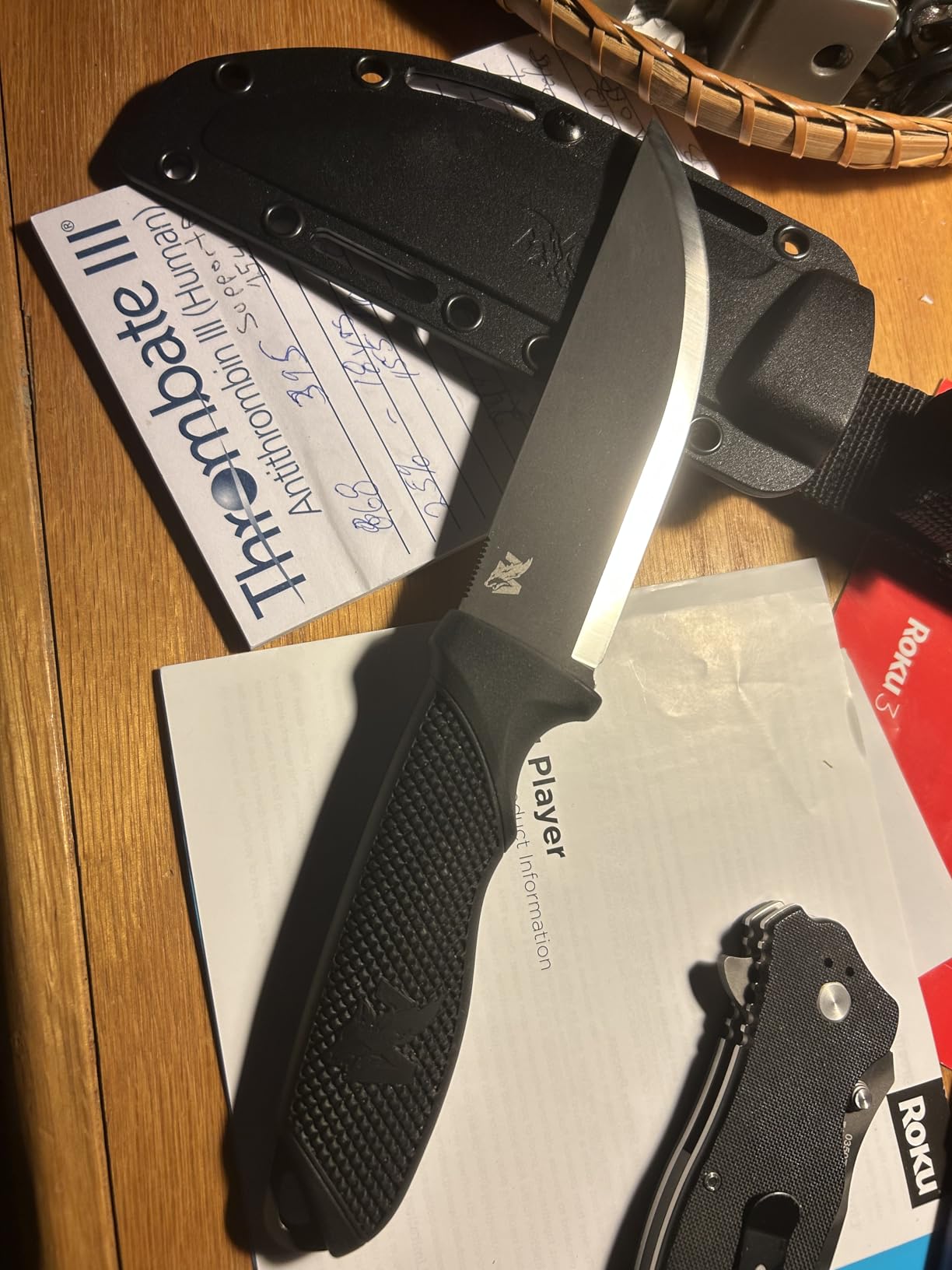 ODENWOLF W-SCANDI Full Tang Survival Knife with Sheath - Made of D2 Steel - Bushcraft and Camping Knife Survival customer photo 1
