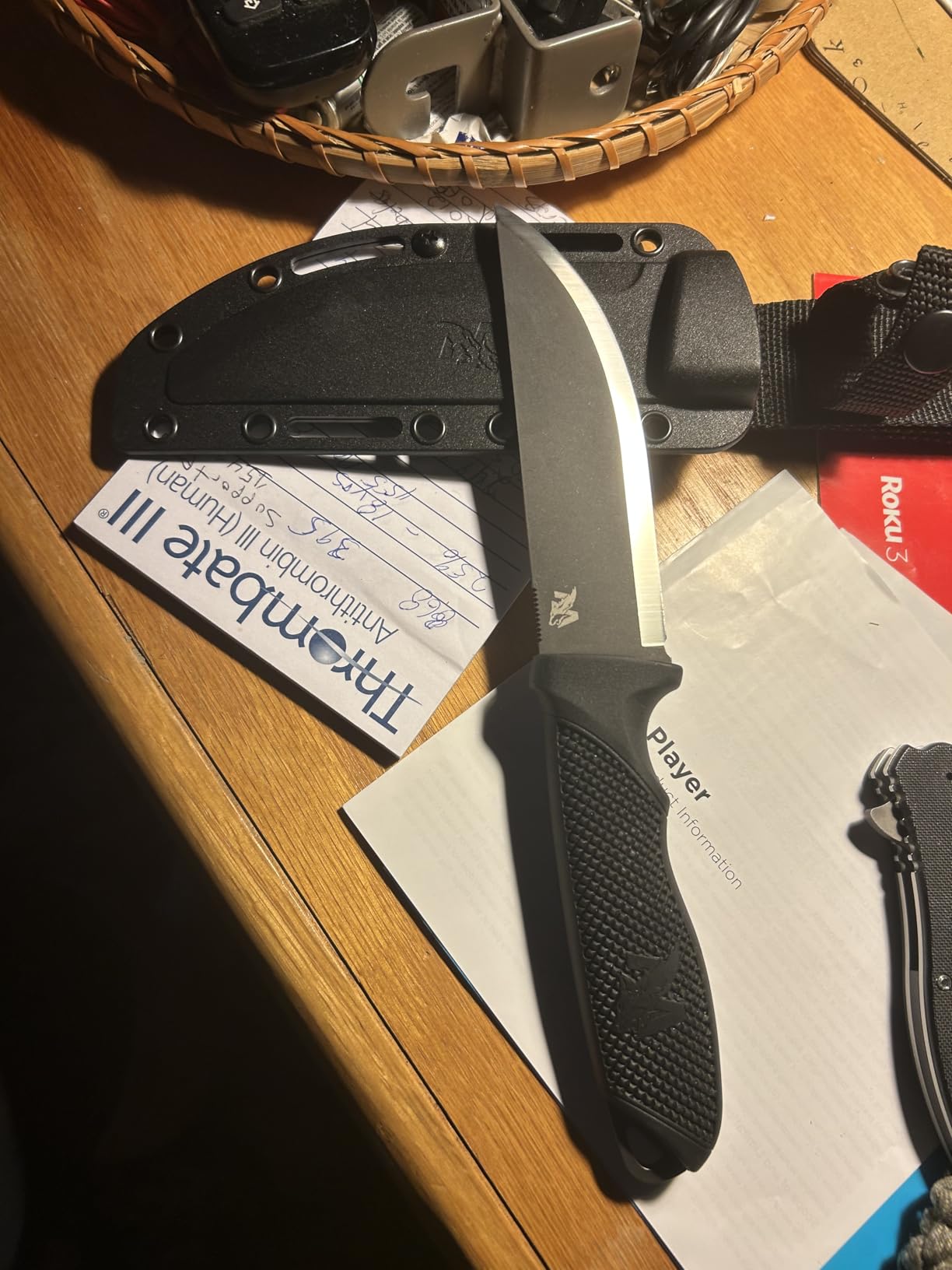ODENWOLF W-SCANDI Full Tang Survival Knife with Sheath - Made of D2 Steel - Bushcraft and Camping Knife Survival customer photo 2