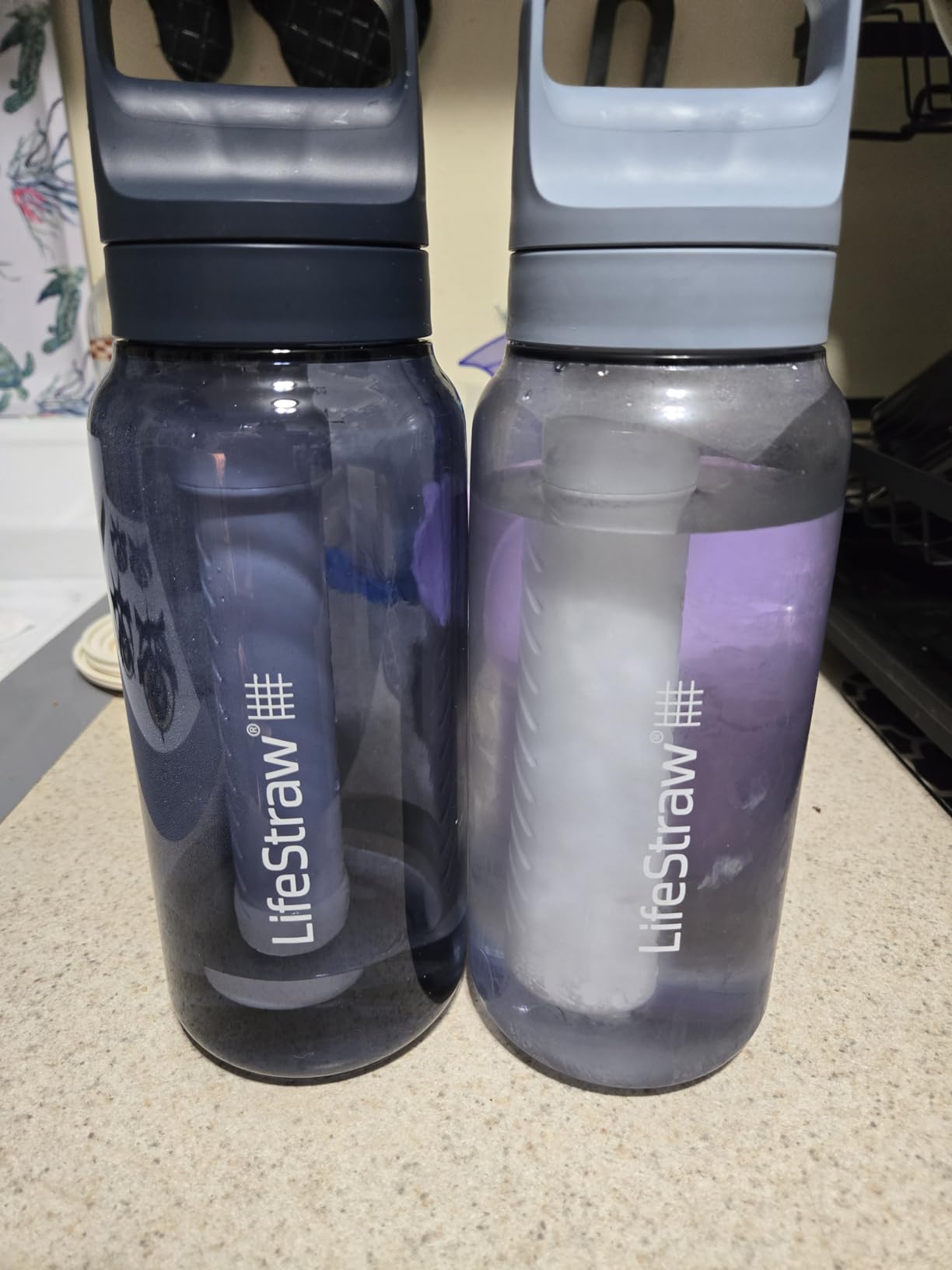 LifeStraw Go Series Water Filter Bottle - BPA-Free, 22oz, Aegean Sea customer photo 1