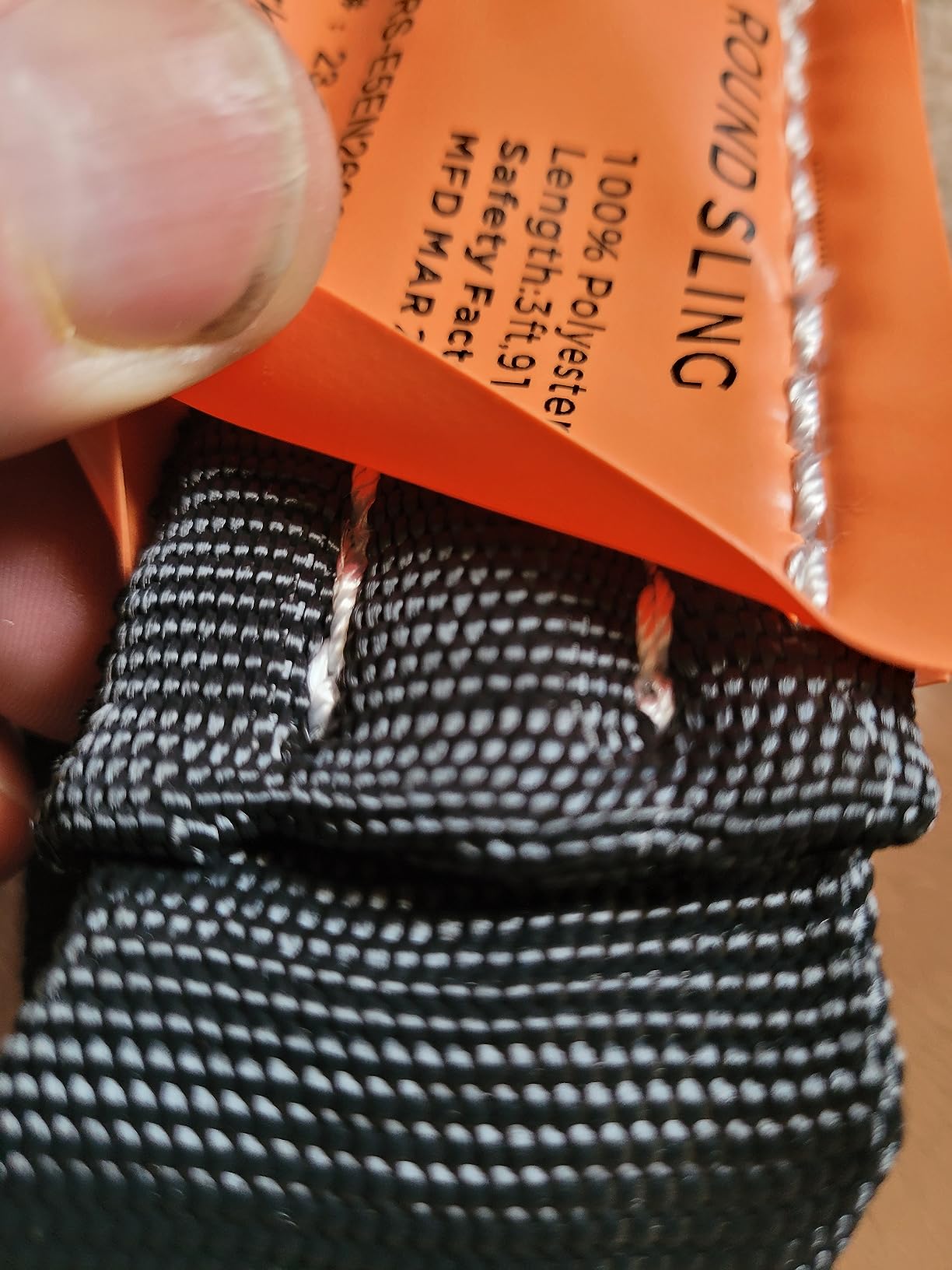 Ultra-Durable High-Strength Nylon Round Sling 3FT/94cm - Continuously Woven Lifting Strap for Aerial Hoop Rigging, Hammock, Silk | 2,600lb Capacity & Exceptional Wear/Tensile Strength customer photo 2