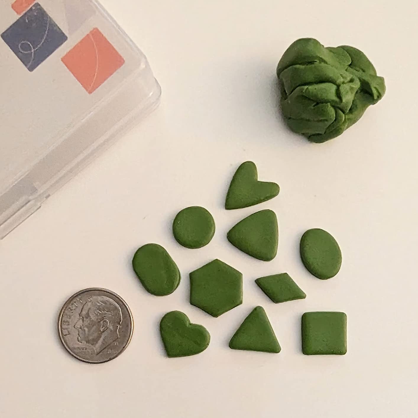 Keoker Polymer Clay Cutters - Geometric Clay Cutters, Polymer Clay Cutters for Earrings Jewelry Making, 10 Shapes Regular Clay Earrings Cutters customer photo 1