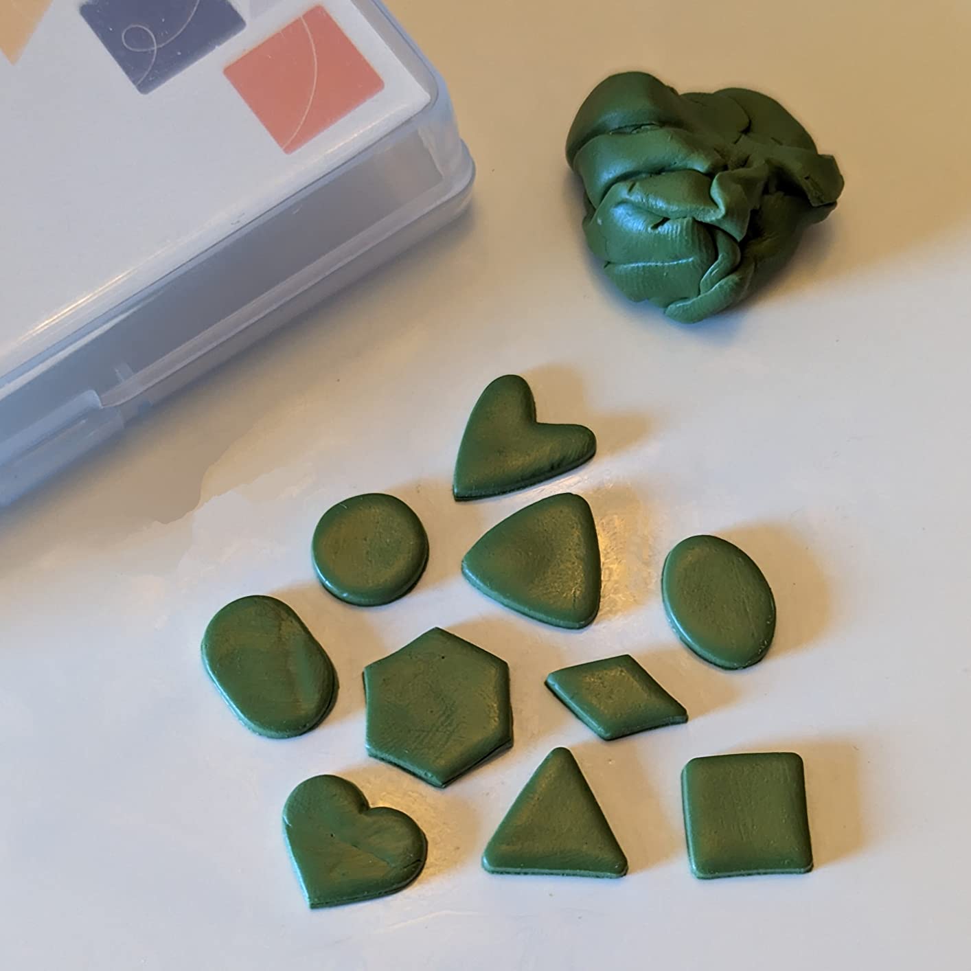 Keoker Polymer Clay Cutters - Geometric Clay Cutters, Polymer Clay Cutters for Earrings Jewelry Making, 10 Shapes Regular Clay Earrings Cutters customer photo 2