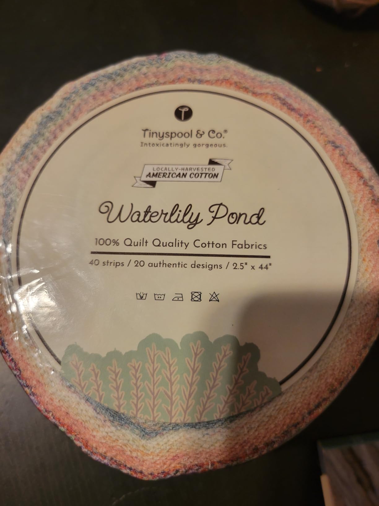 Tinyspool & Co.'s Twirlie Roll 40 Precut Quilting Fabric Strips for Quilting Supplies, Crafting, and Sewing, Soft Cotton Strip for Blanket, Rug, Upholstery, Home Decor, and Purse Making, Cottagecore customer photo 2