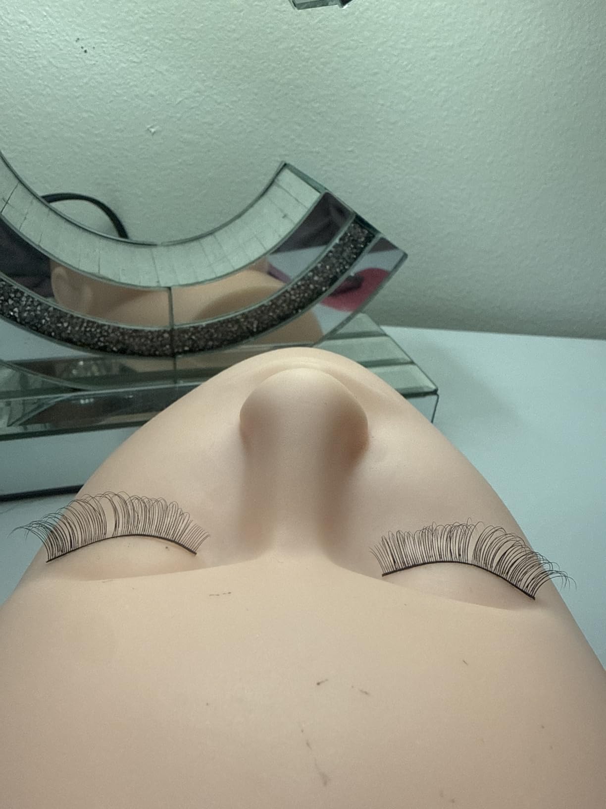 Lashes Kit for Beginner, Eyelash Extension Kit with Eye Lash Mannequin Head, Individual Lash Glue, Eyelash Remover, Fan, Extension Supplies Tools for Practice Training customer photo 1