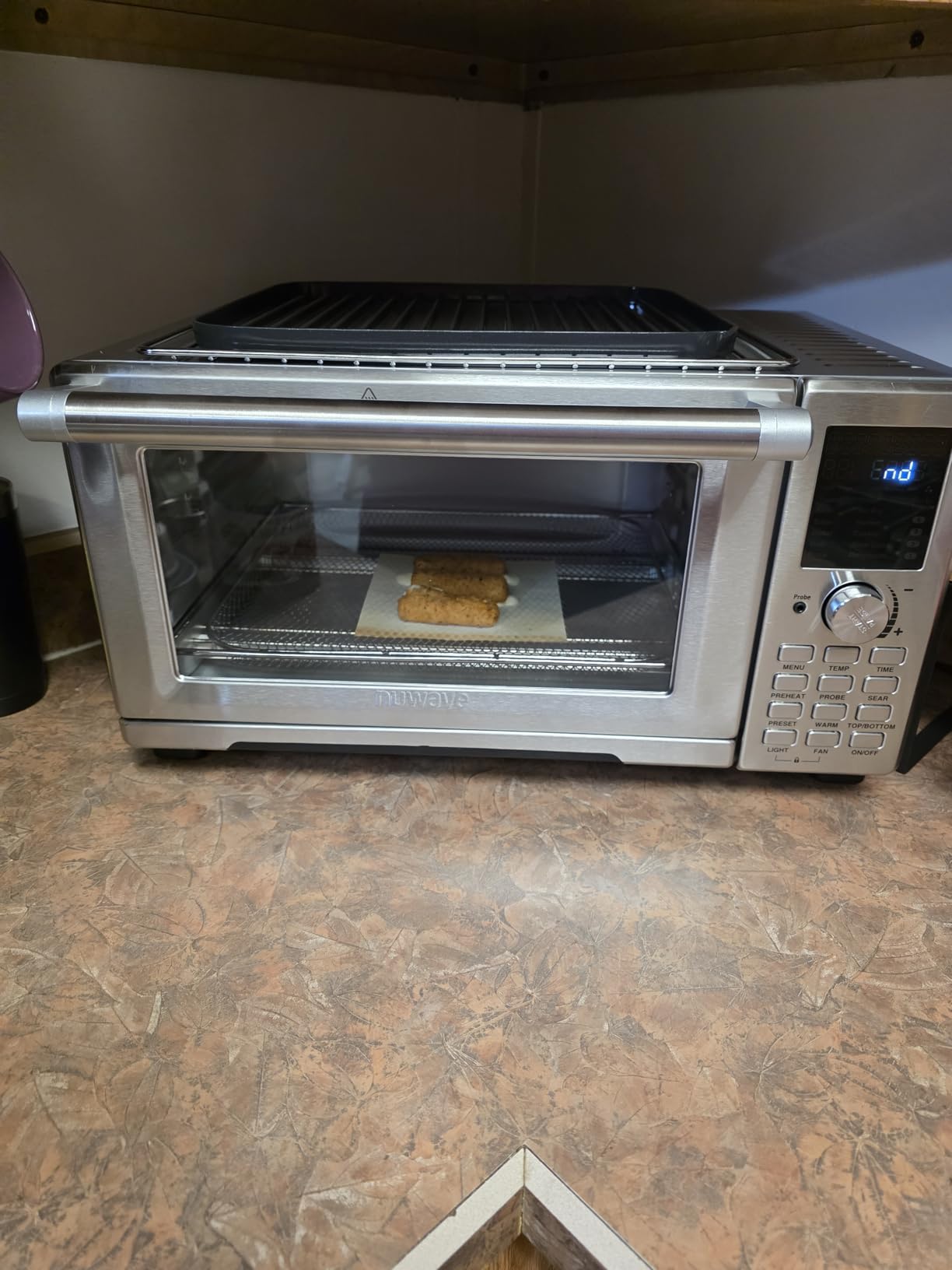 Nuwave Bravo Air Fryer Toaster Smart Oven, 10-in-1 Countertop Convection, 21-Qt Capacity customer photo 1