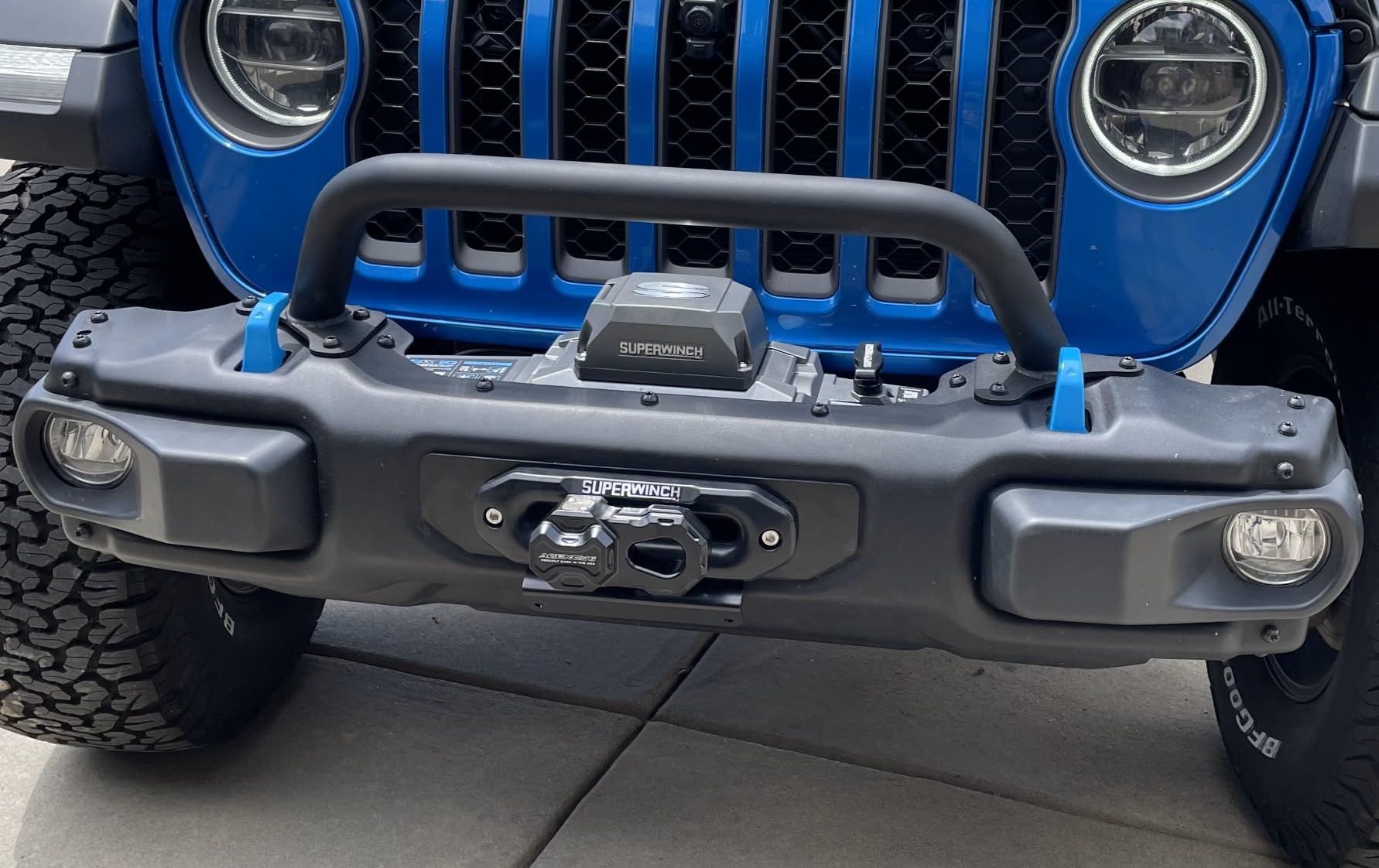 Agency 6 Billet Winch Shackle - Lightweight Aluminum Winch Attachment for Synthetic Line - 19,000 Pound Load Limit - Made in The USA - Orange customer photo 2