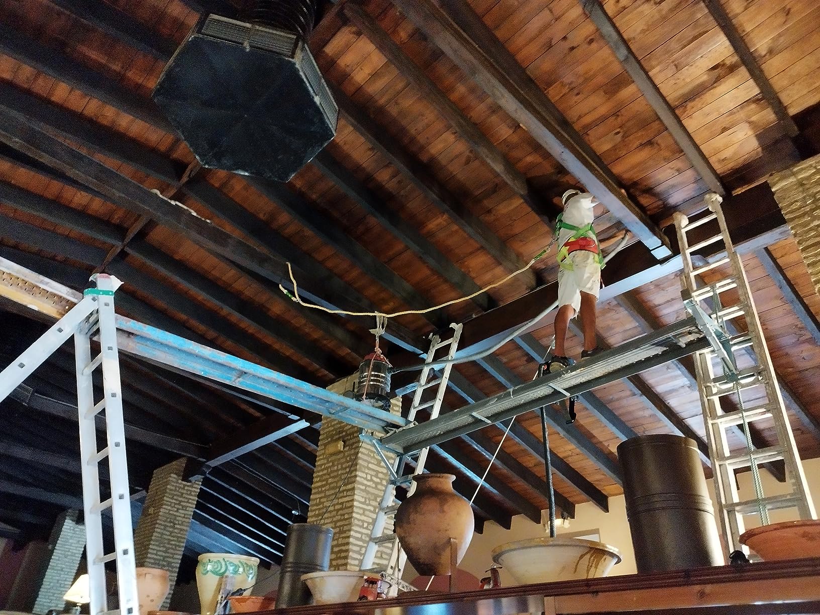 Ladder Jacks Scaffold Bracket, Two-Rung Short Body Extension Ladder Jack for Working Stage (1 Pair) customer photo 1