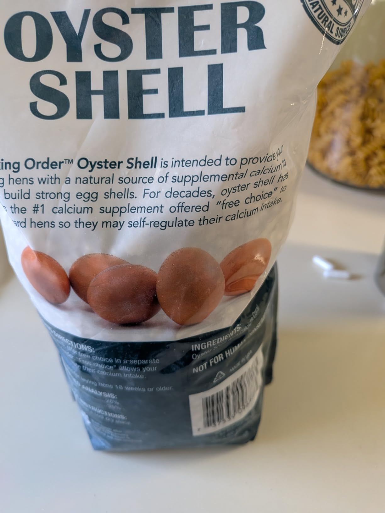 Pecking Order Oyster Shell - Calcium Supplement to Support Laying Hens and Strong Egg Shell Development (5 LB) customer photo 2