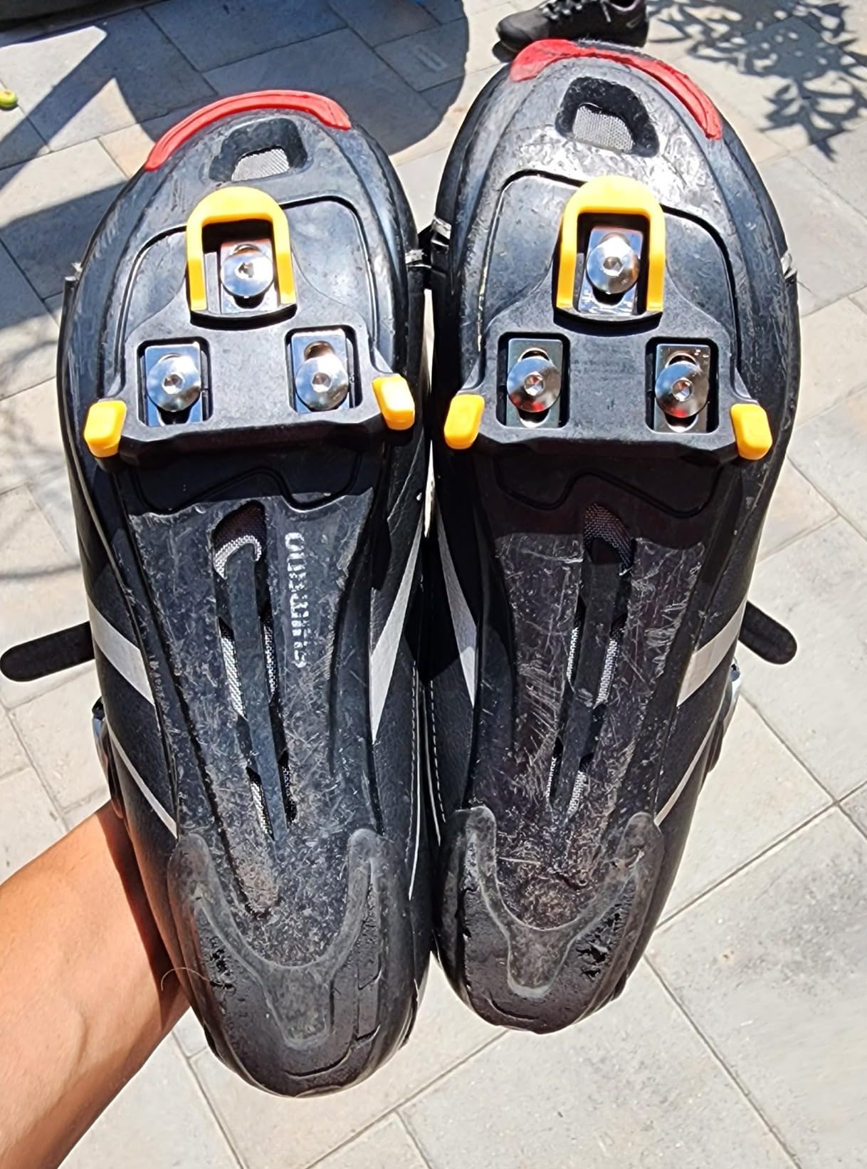 Bike Cleats for Shimano SPD-SL System Pedals Compatible with SH11 Road Bicycle Replacement Cleats & Indoor Cycling for Three-Hole Cycling Shoes customer photo 2