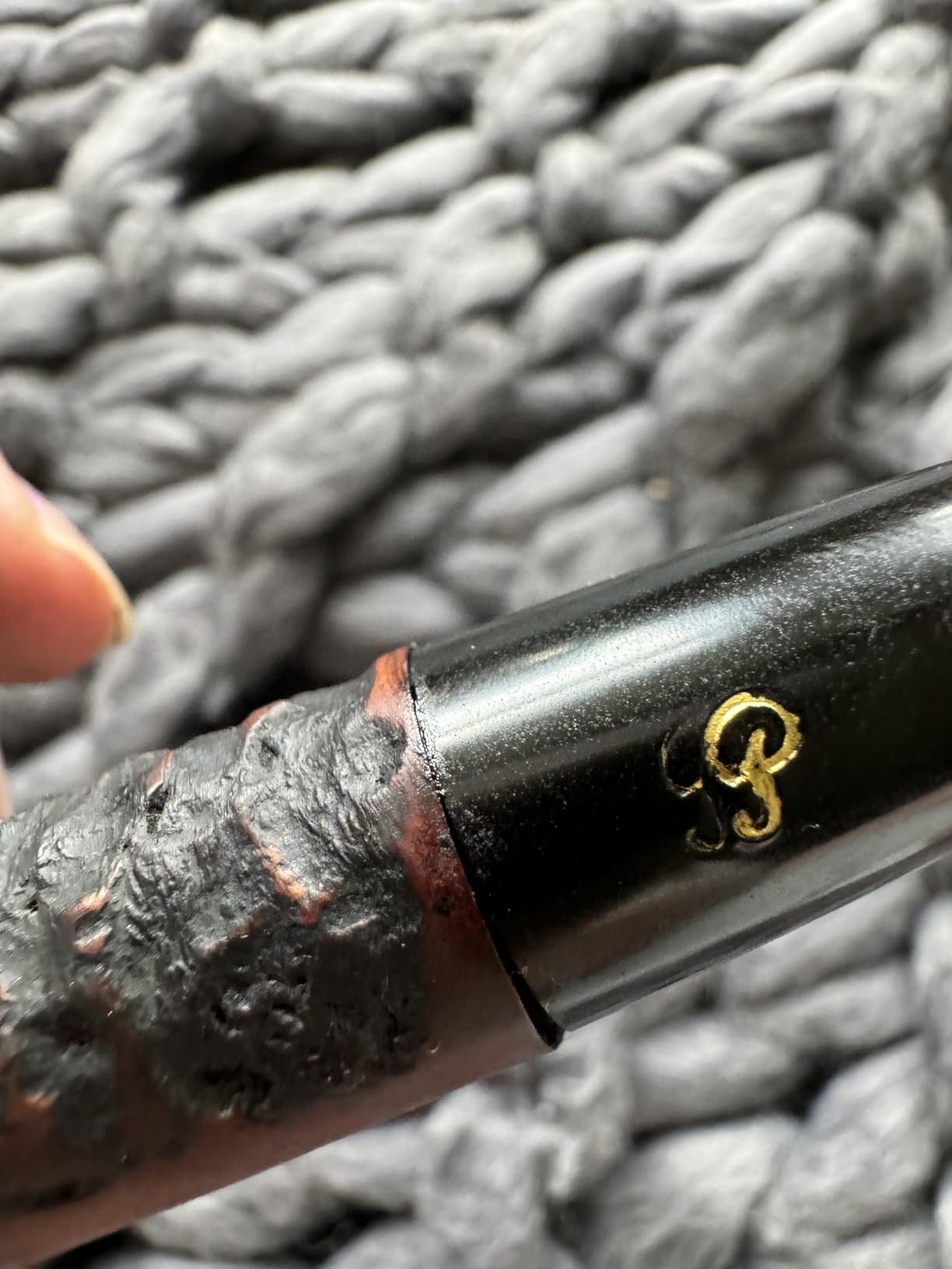 Peterson Pipes Aran Rusticated - Handmade Irish Briar Pipe Traditional Wood Staining, Vulcanite Fishtail, 3mm customer photo 1