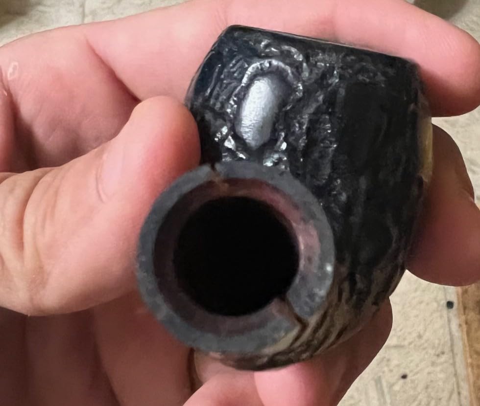Savinelli Pipes Alligator Collection 606 KS Bent Billiard - Colorful Hand Stained Italian Wood Briar Pipe, Handmade in Italy, 6mm customer photo 1
