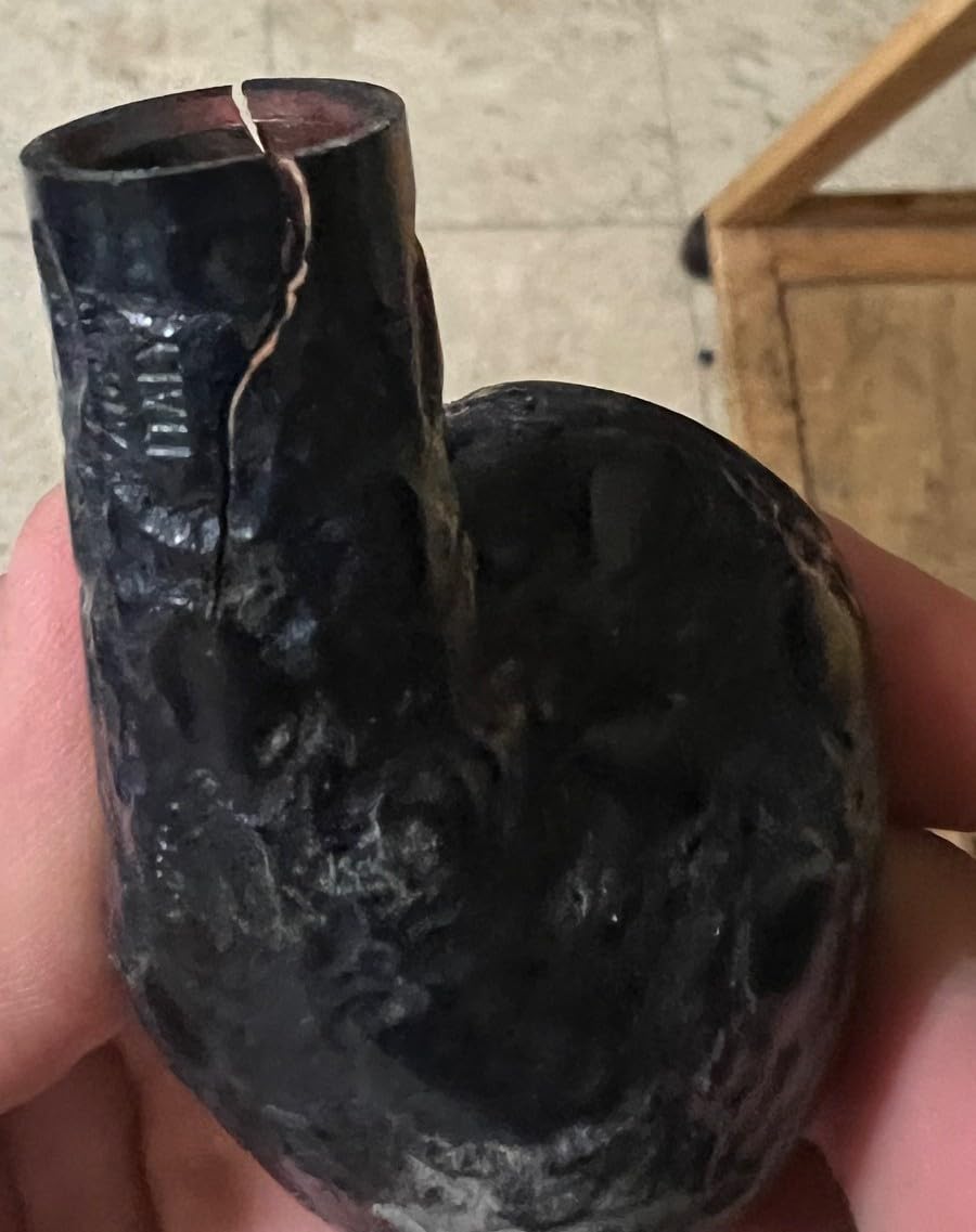 Savinelli Pipes Alligator Collection 606 KS Bent Billiard - Colorful Hand Stained Italian Wood Briar Pipe, Handmade in Italy, 6mm customer photo 3