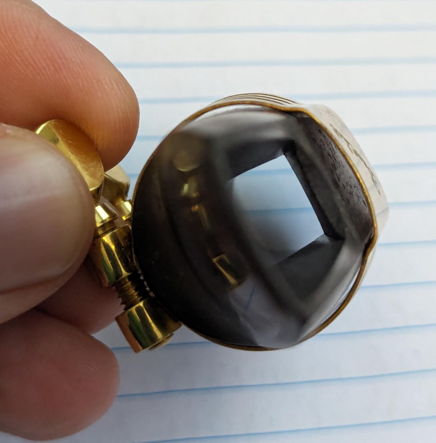 Stainless Steel Ligature for Clarinet and Alto Saxophone with Adjustable Screws customer photo 2