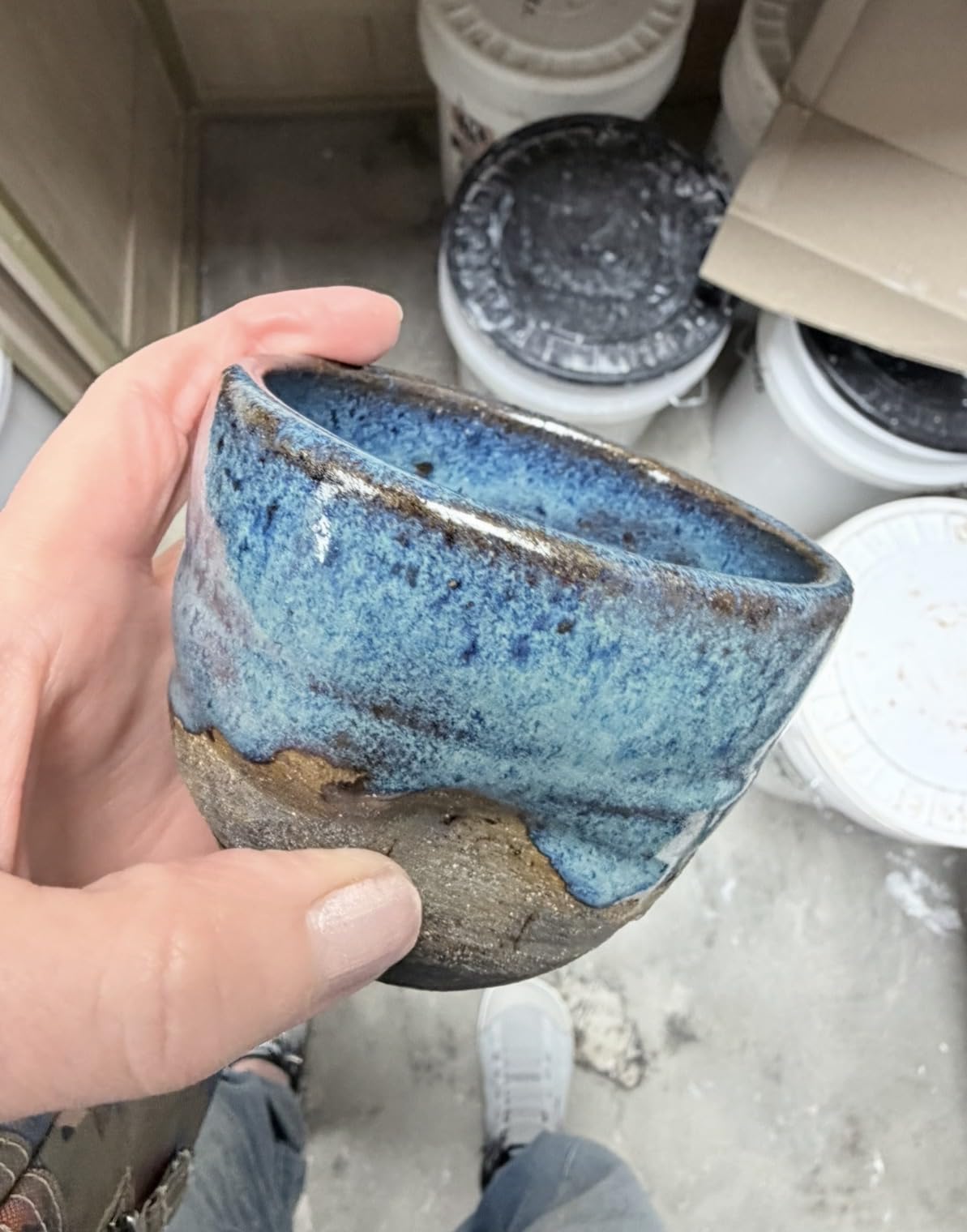 Penguin Pottery - Specialty Series - Mountain Fog. Mid Fire Glaze for Clay, Pottery Glaze, Cone 5 and Cone 6 customer photo 1