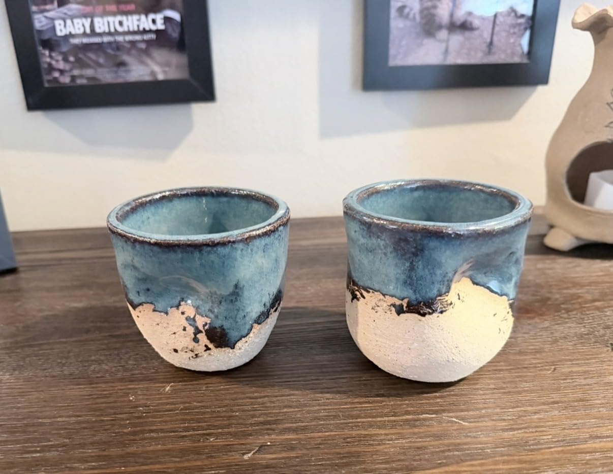 Penguin Pottery - Specialty Series - Mountain Fog. Mid Fire Glaze for Clay, Pottery Glaze, Cone 5 and Cone 6 customer photo 2