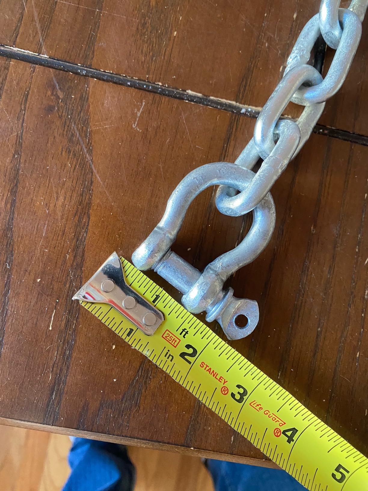 Galvanized Anchor Chain, Marine Grade, 3/16