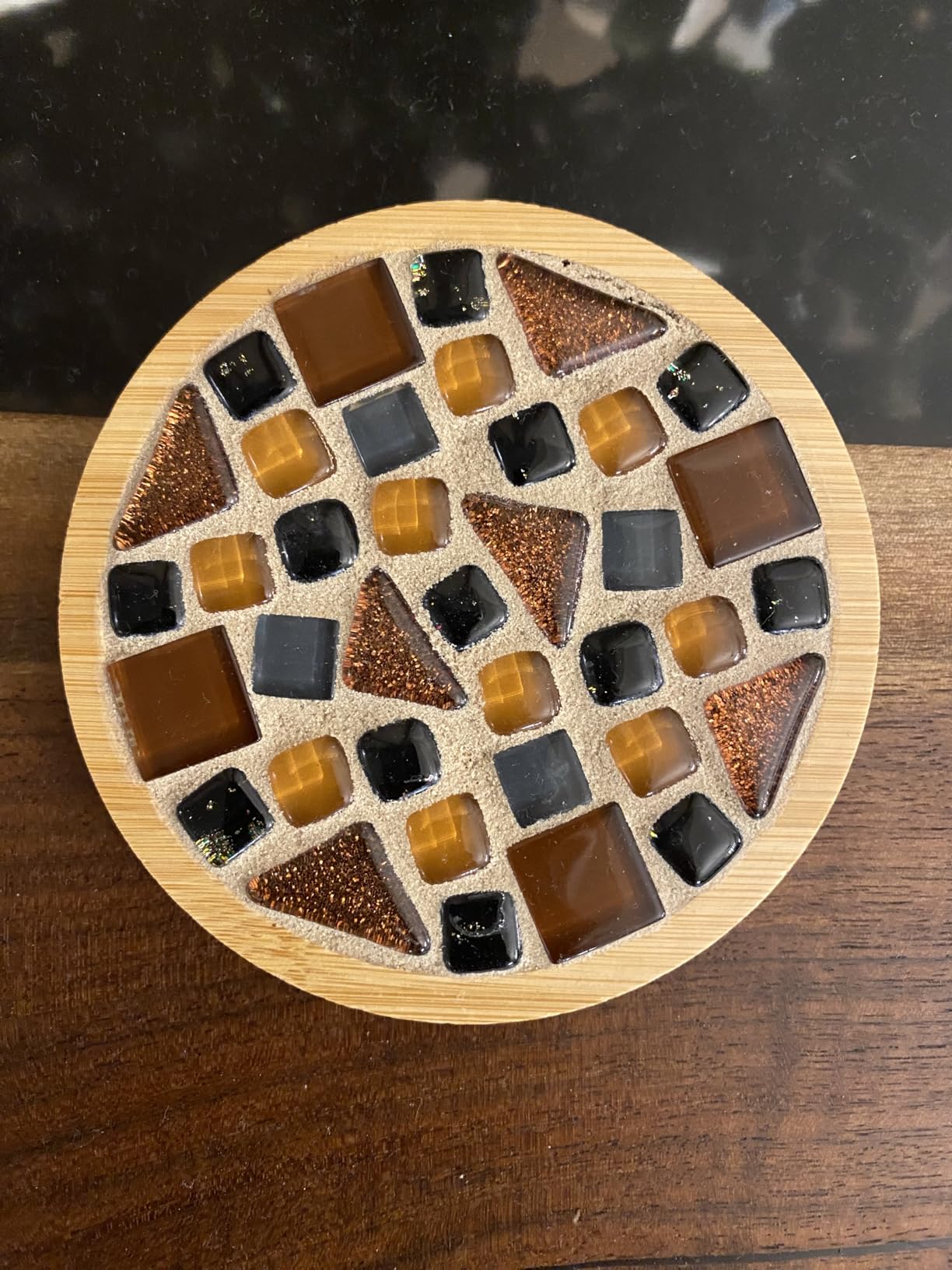 LITMIND 1.1LB Assorted Colors Irregular Crystal Glass Mosaic Tiles - Perfect for Art Crafts, Mosaic Making Projects, Home Decor customer photo 2