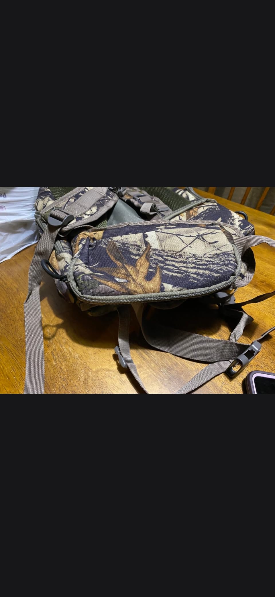 Hunting Backpack, Outdoor Gear Hunting Pack with Rain Cover, Durable Large Capacity Hunting Day Pack (KHAKI CAMO) customer photo 1