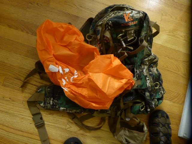Hunting Backpack, Outdoor Gear Hunting Pack with Rain Cover, Durable Large Capacity Hunting Day Pack (KHAKI CAMO) customer photo 2