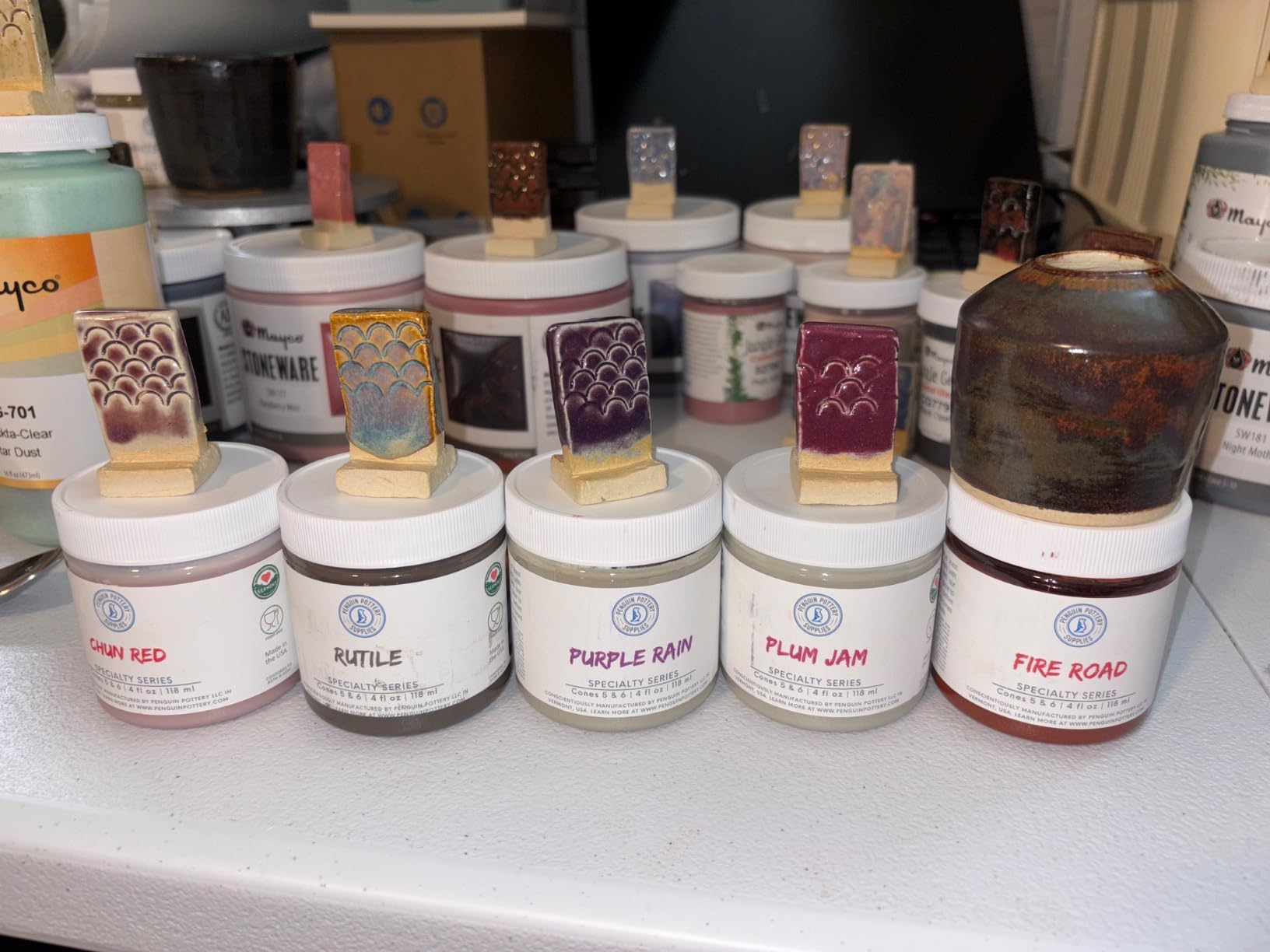 Penguin Pottery - Specialty Series Variety Set #2 - Mid Fire Cones 5 & 6 - Includes 8 4oz Jars customer photo 1