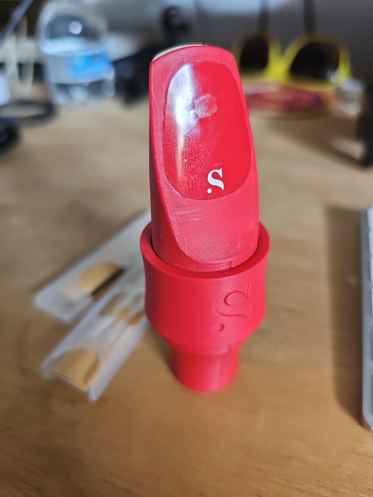 Syos Alto Saxophone Ligature Lava Orange, Great Fit for Syos Mouthpieces and Compatible with Alto Sax Rubber Mouthpieces customer photo 2