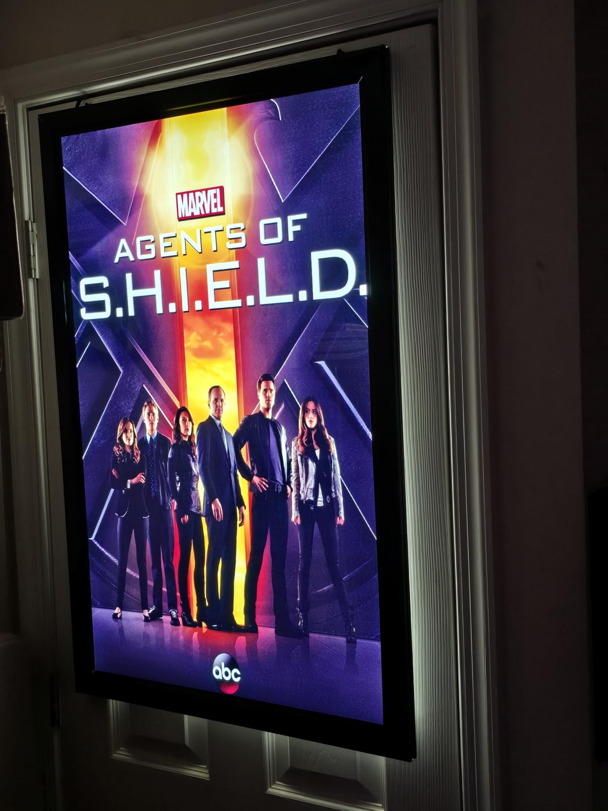 24 x 36 Inch LED Movie Poster Frame Home Theater Wall Mounted Advertising Picture Frame Display Led Light Box Sign Advertising Display customer photo 1