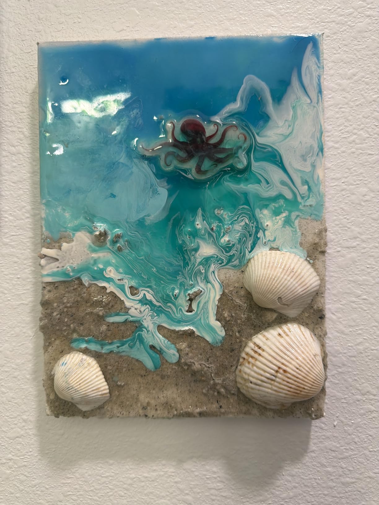 Eye Candy Turquoise Blue Pigment Paste Tiffi Blue (2 oz/RAL 6027) | Epoxy, Resin Art Paste | Highly Pigmented | Resin Art | Woodworking (Tiffi Blue) customer photo 1