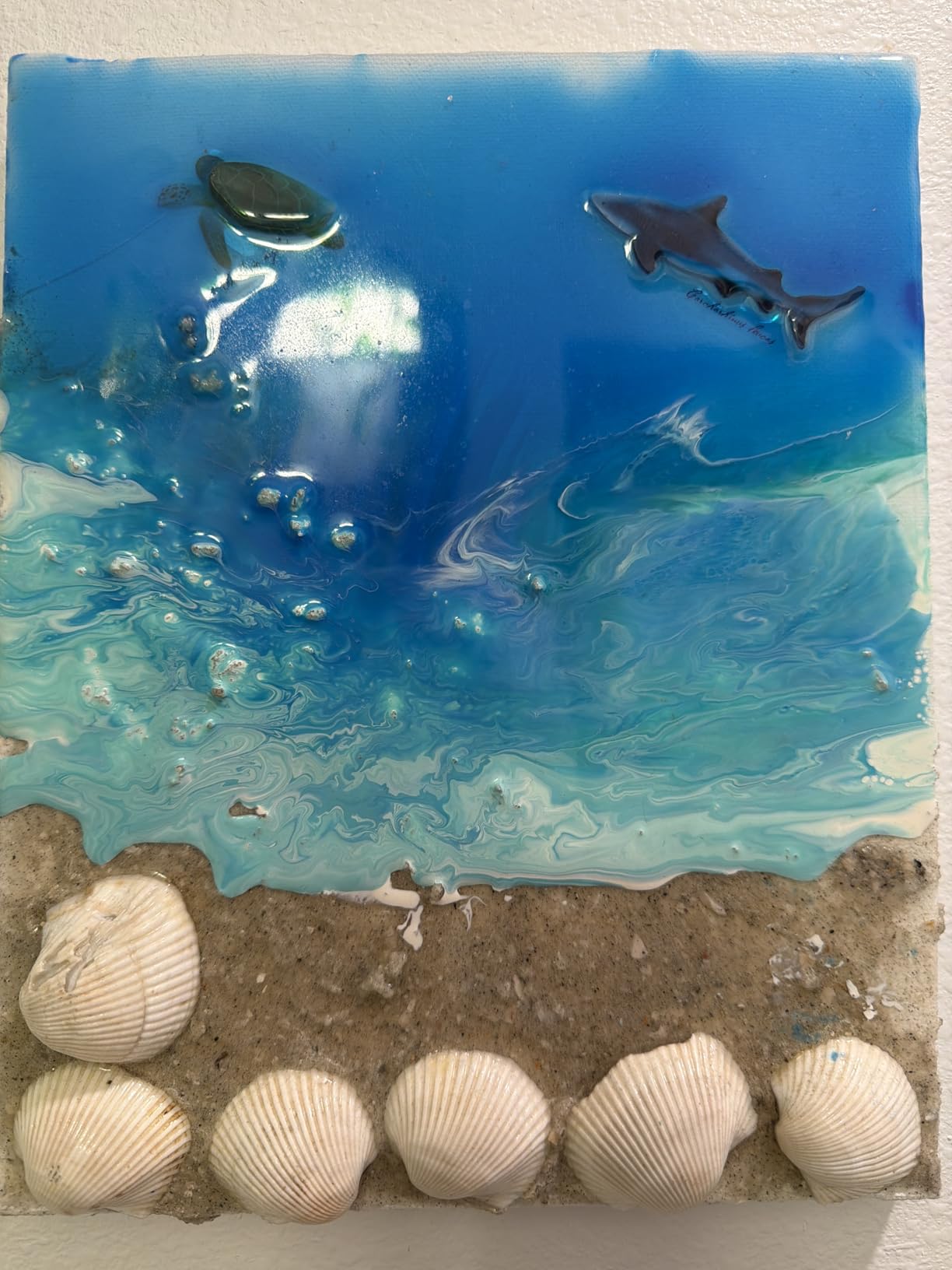 Eye Candy Turquoise Blue Pigment Paste Tiffi Blue (2 oz/RAL 6027) | Epoxy, Resin Art Paste | Highly Pigmented | Resin Art | Woodworking (Tiffi Blue) customer photo 2