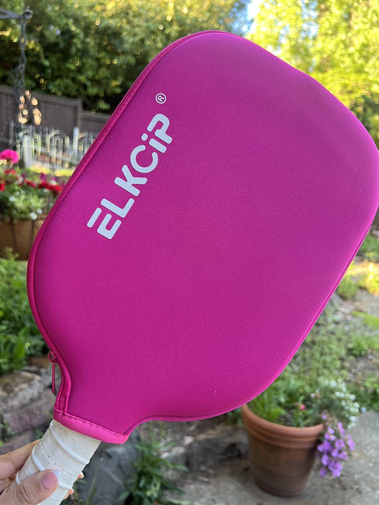 Composite Pickleball Paddle with Cover for Women, Graphite Carbon Fiber Polypropylene Honeycomb Core Pickleball Racquet Gift for Mother Wife Grandmother Girlfriend customer photo 2
