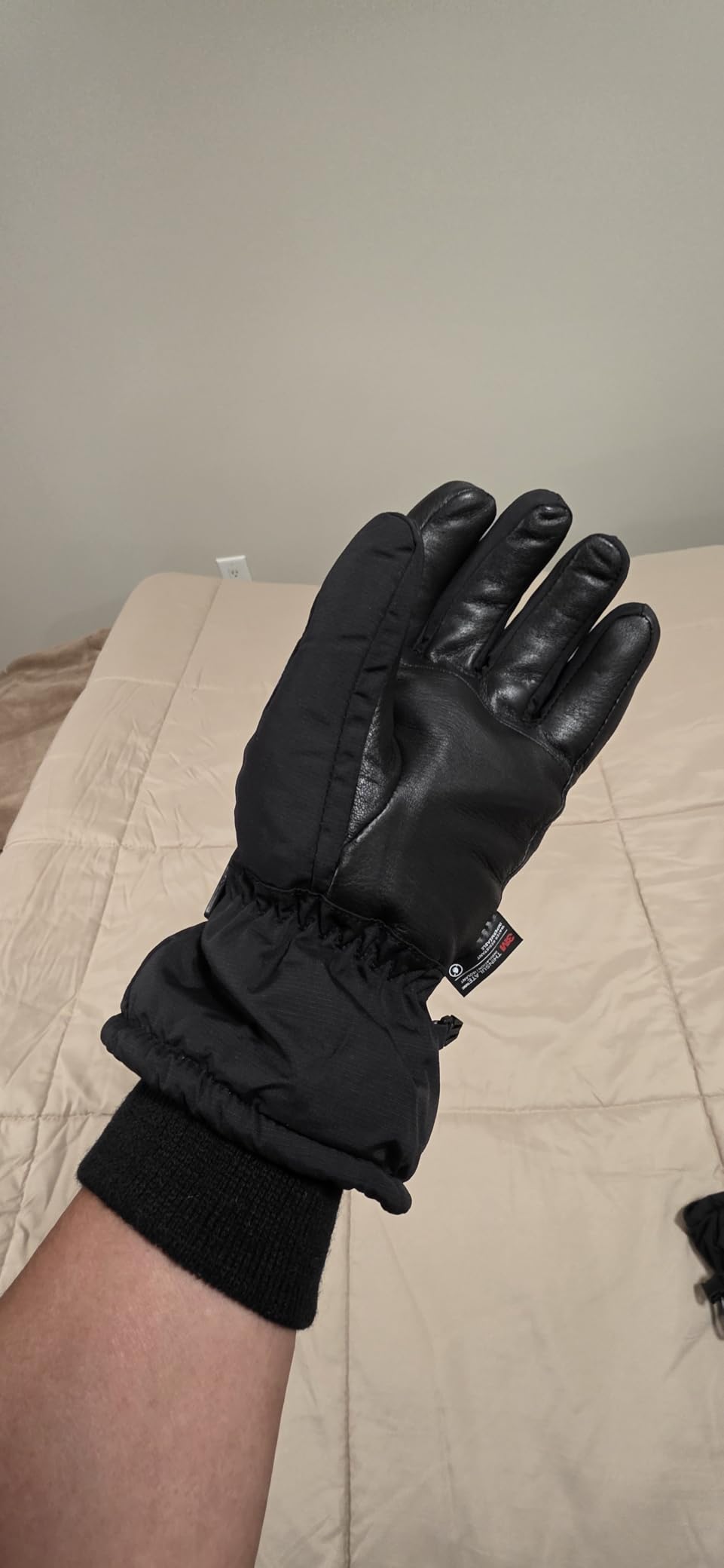 SKYDEER 100% Waterproof and Premium Deerskin Suede Leather Ski Gloves with 150G 3M Thinsulate Lining customer photo 1