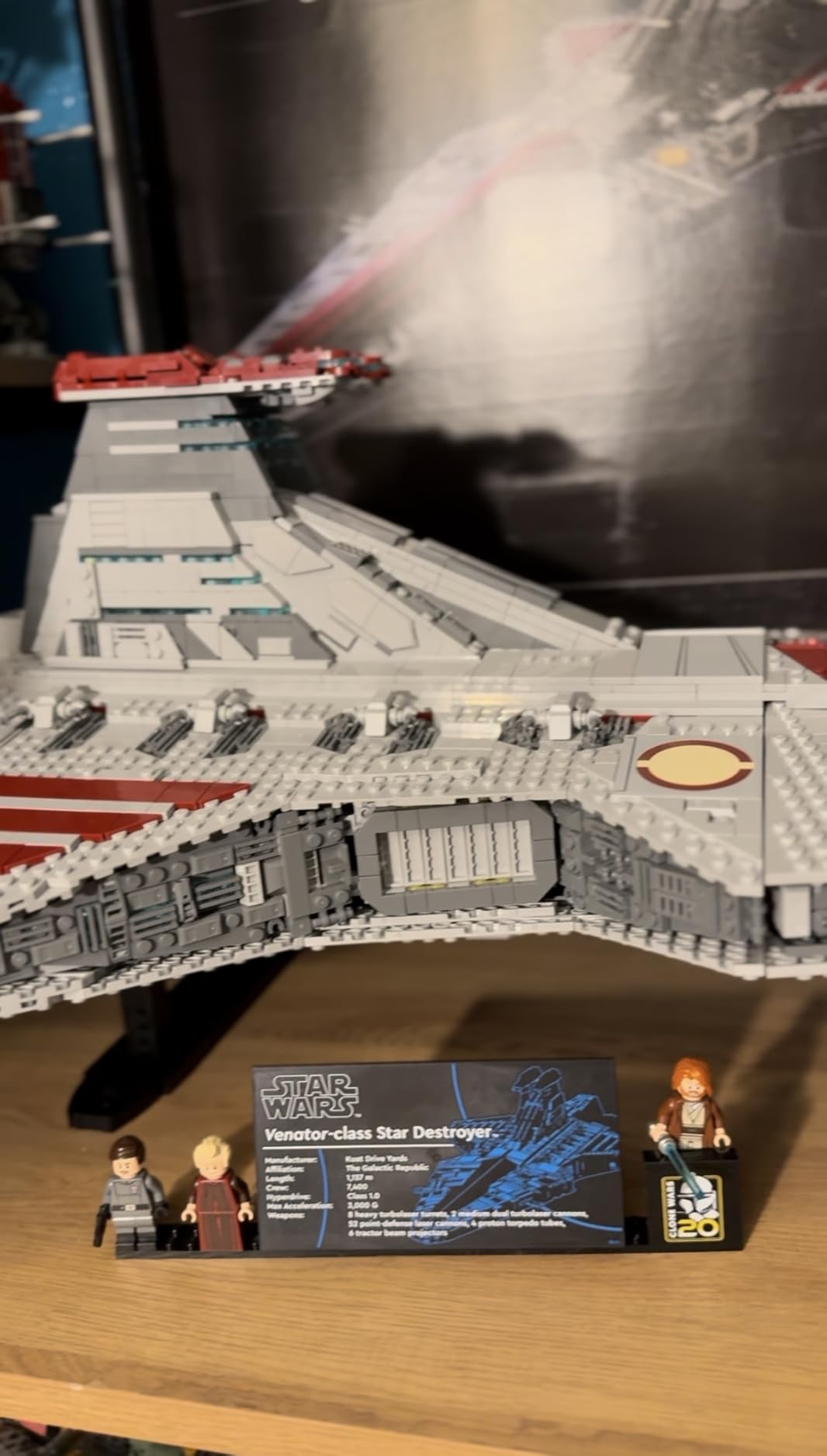 LEGO Star Wars Venator-Class Republic Attack Cruiser, Ultimate May The 4th Collectibles, Series Building Set with Captain Rex Minifigure, Star Wars Fan Gift, Stress Relief Clone Wars Activity, 75367 customer photo 1